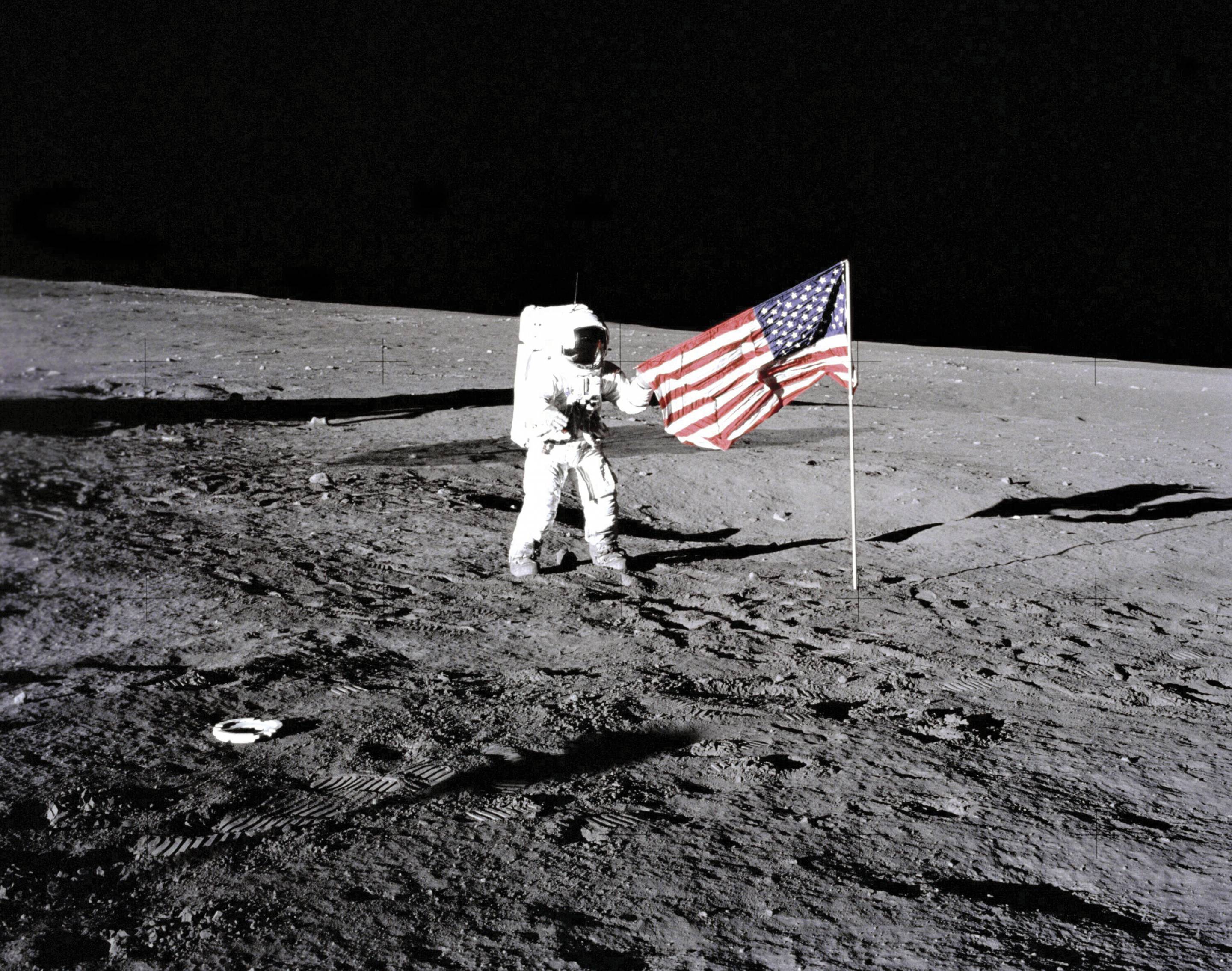 U.S. Flag On The Moon