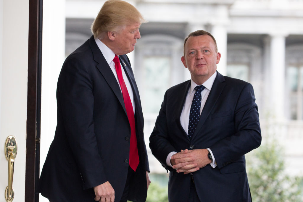 President Trump meets With Prime Minister Of Denmark Lars Lokke Rasmussen In The Oval Office