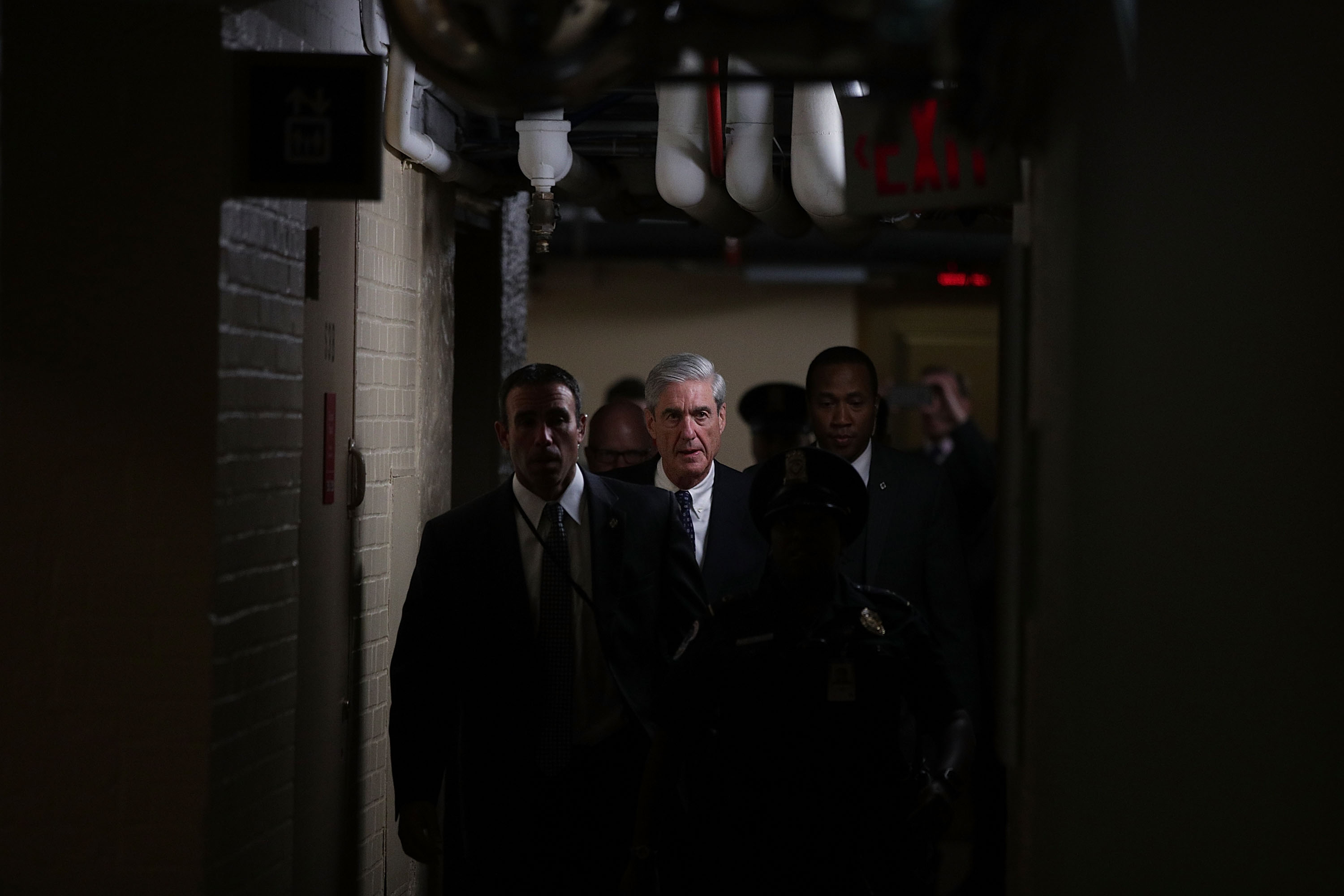 Special Prosecutor Robert Mueller Briefs Senate Intel Committee On Capitol Hill