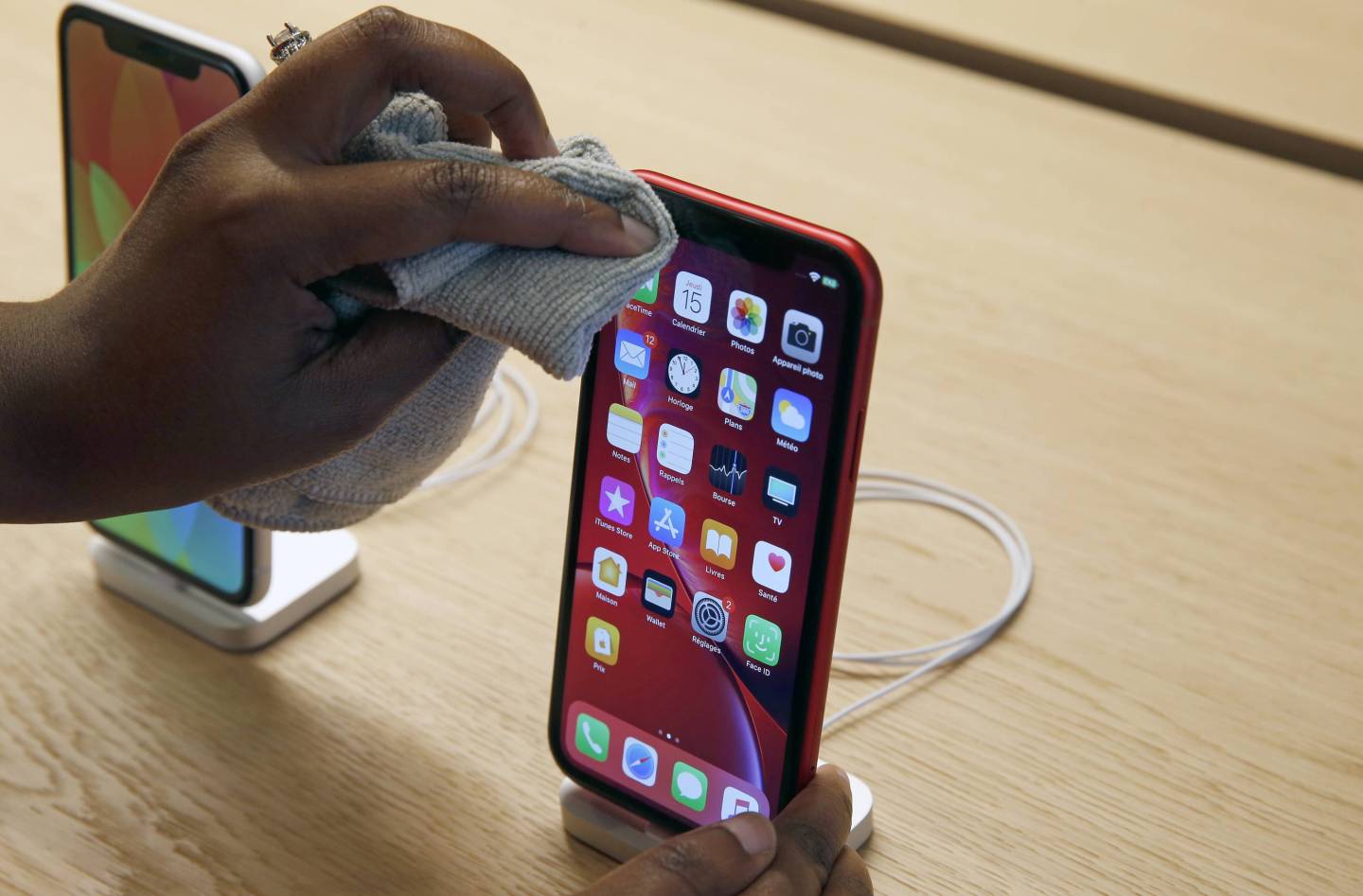 New Apple Store Opens At The Champs Elysee In Paris