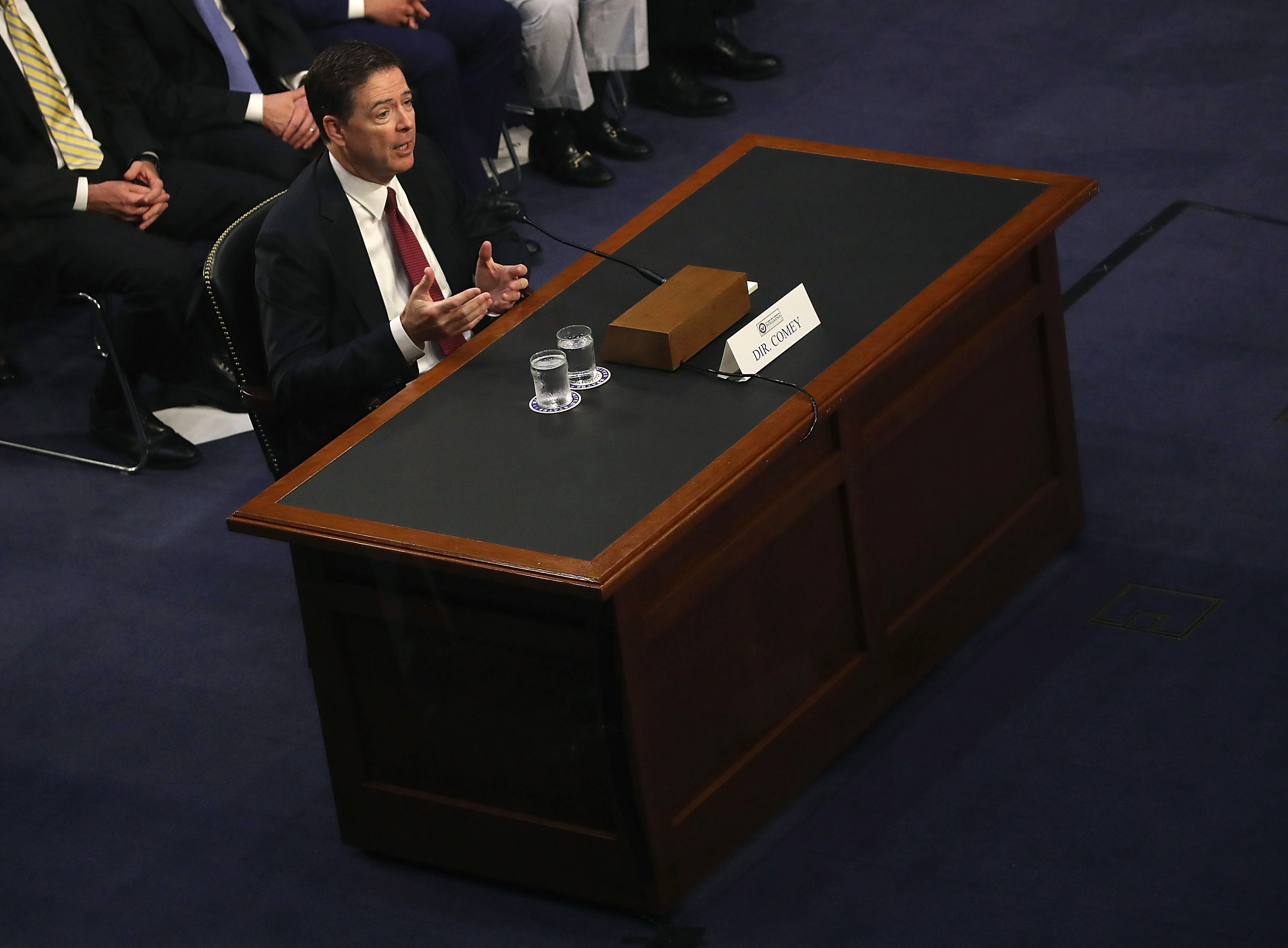 James Comey Testifies At Senate Hearing On Russian Interference In US Election