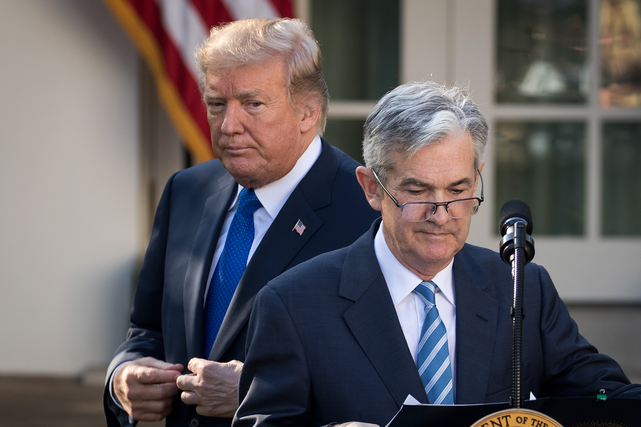President Trump and Jerome Powell