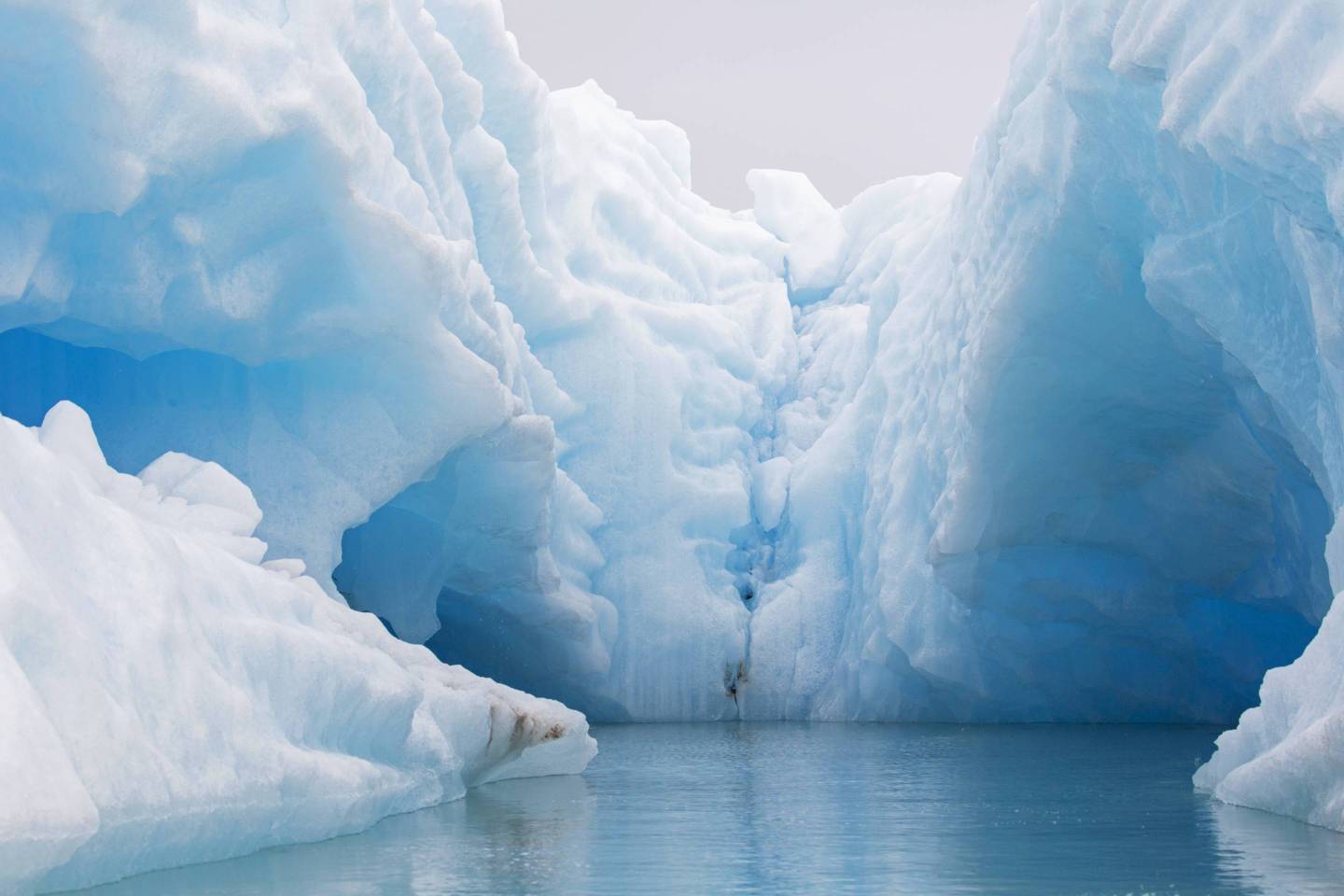 Melting iceberg in the Arctic Ocean.