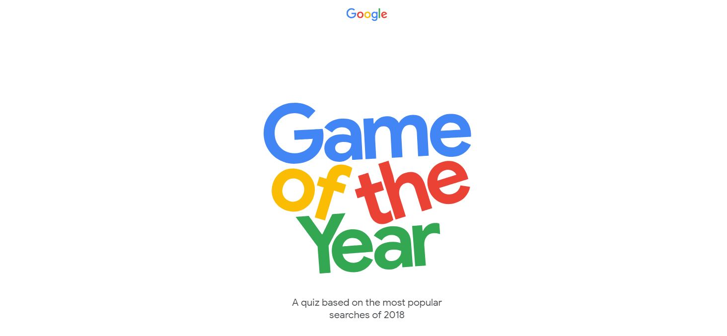 google Game of the year