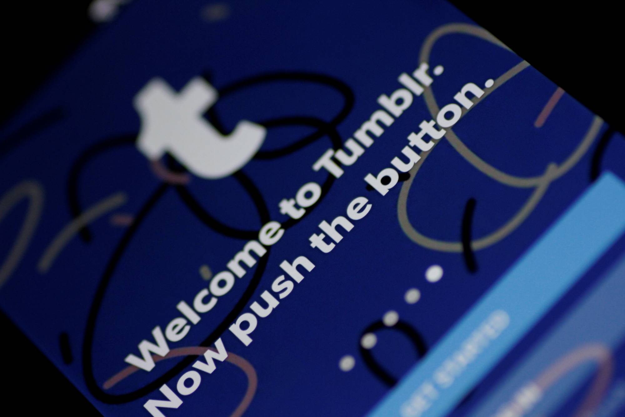 Illustration photo of the Tumblr app