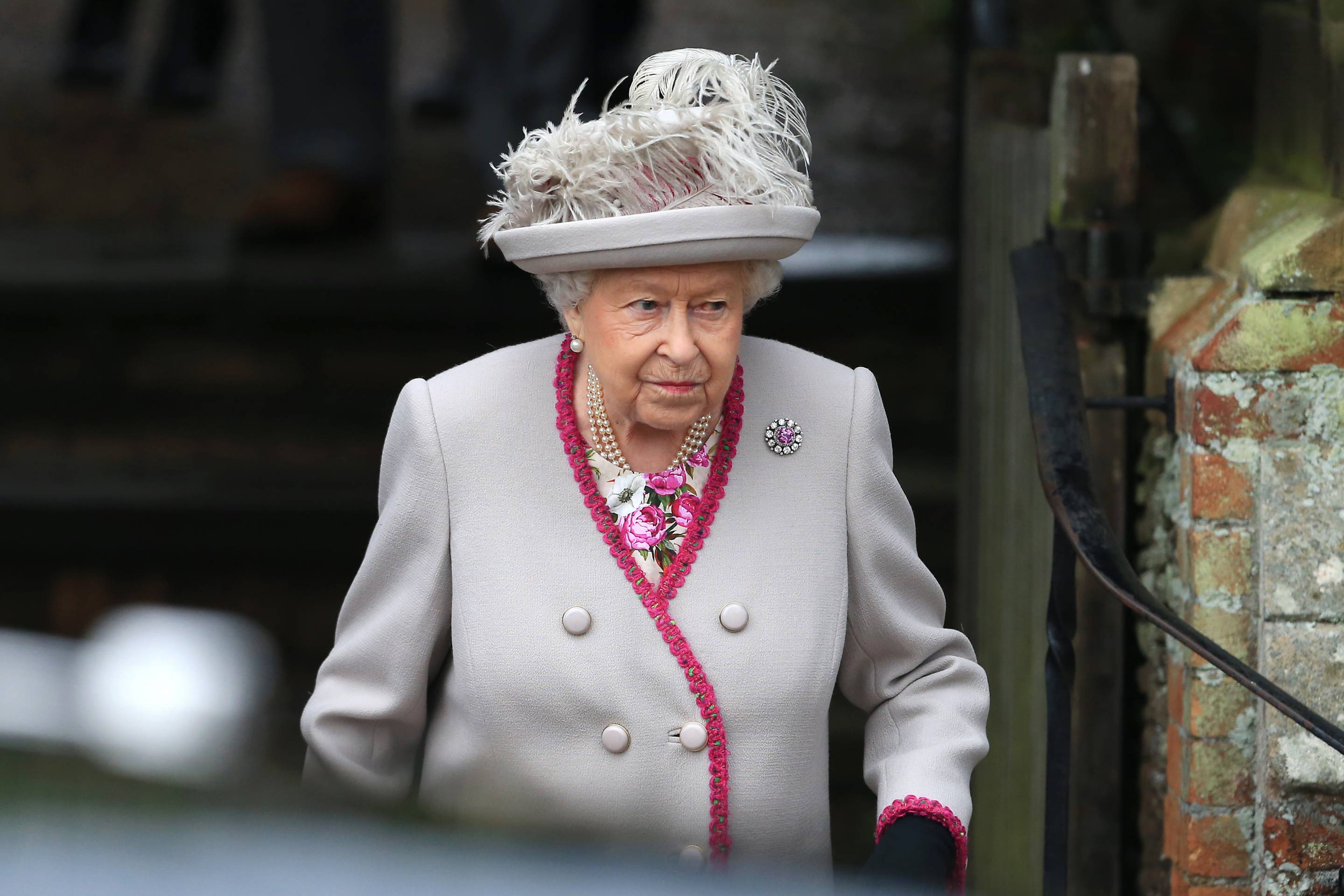 The Royal Family Attend Church On Christmas Day