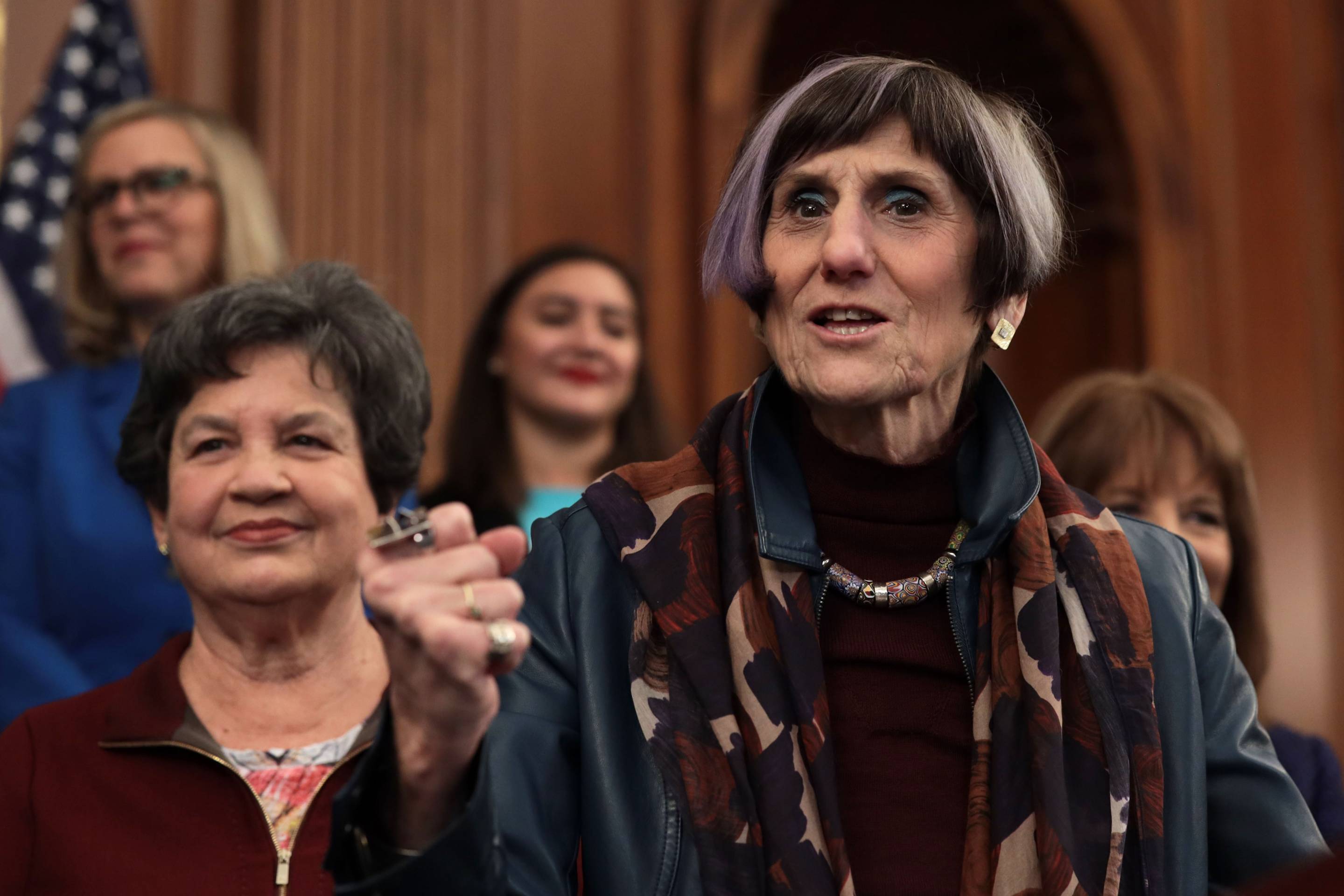 Speaker Nancy Pelosi Holds Press Conference To Reintroduce Paycheck Fairness Act