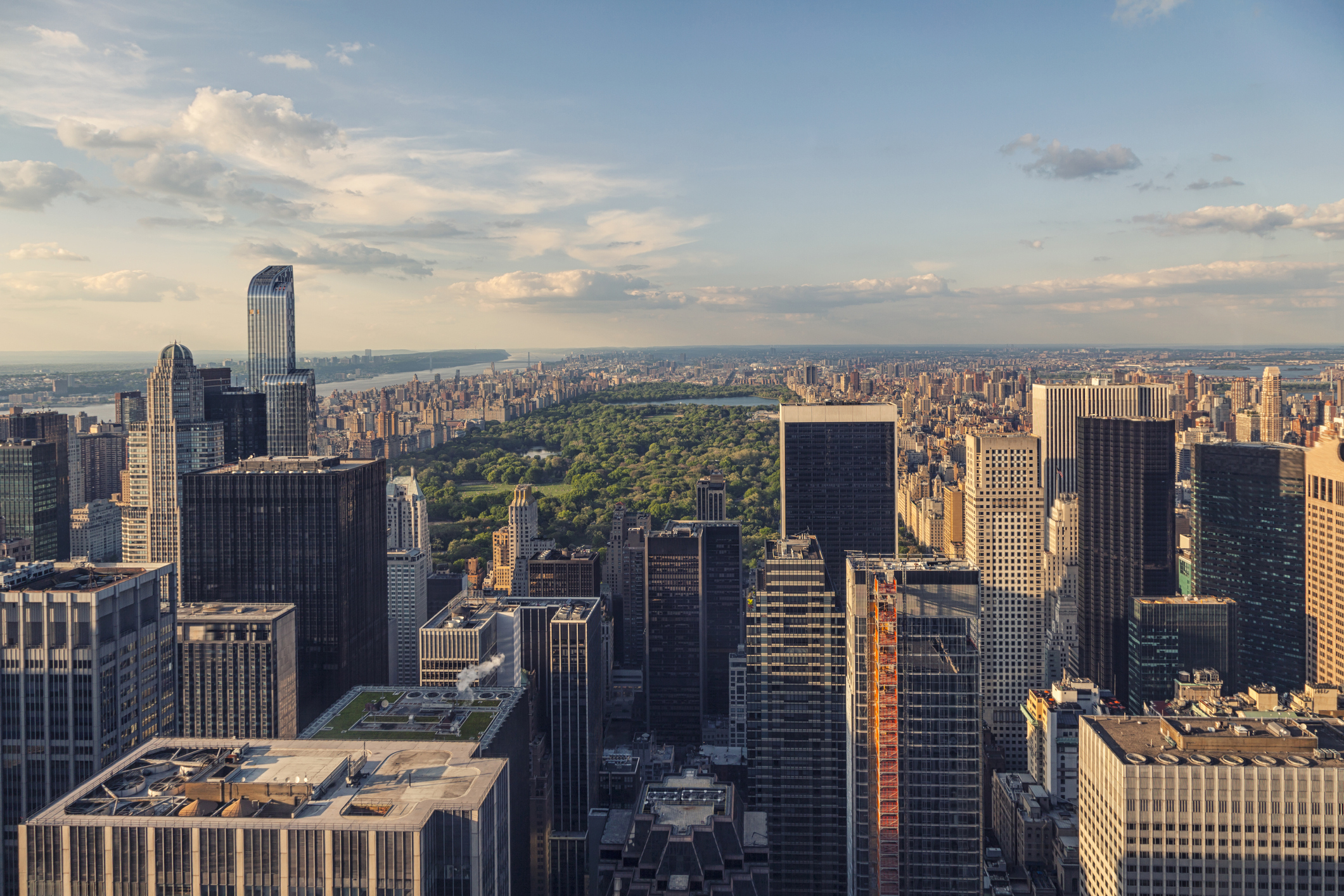 Manhattan aerial view, New York, USA