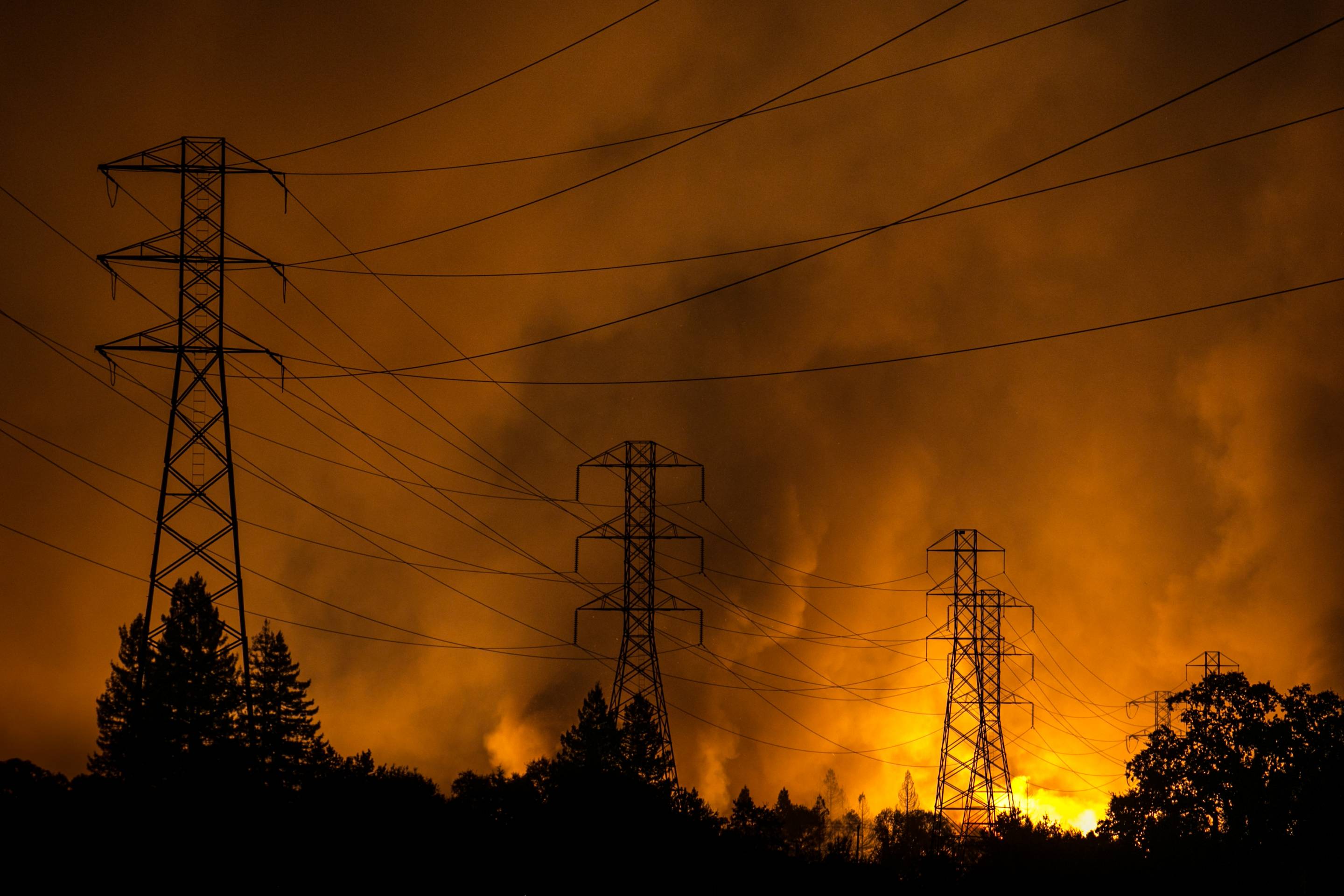 Destructive Wildfires Burn California Wine Country