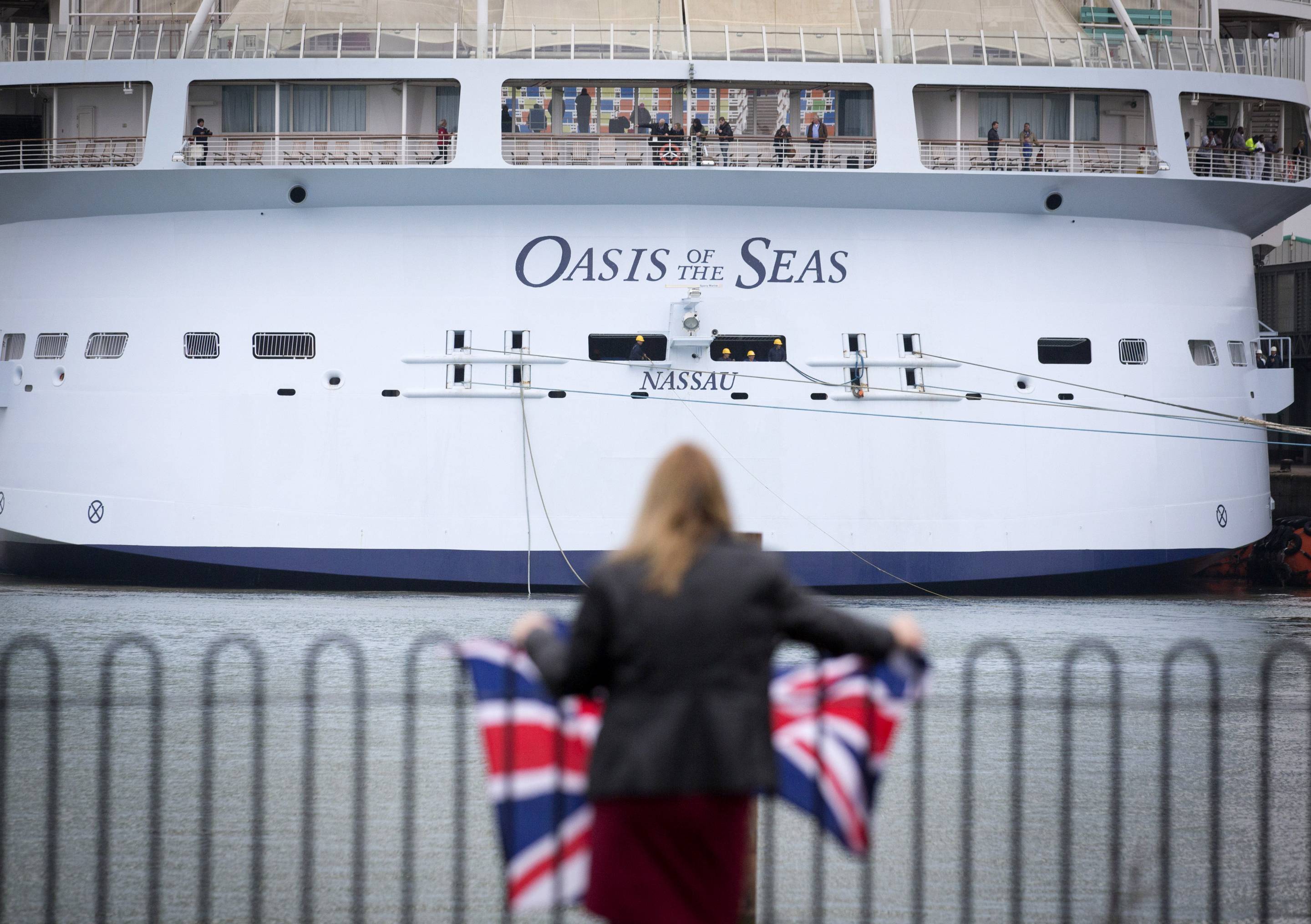 World's Largest Cruise Ship Docks In Southampton