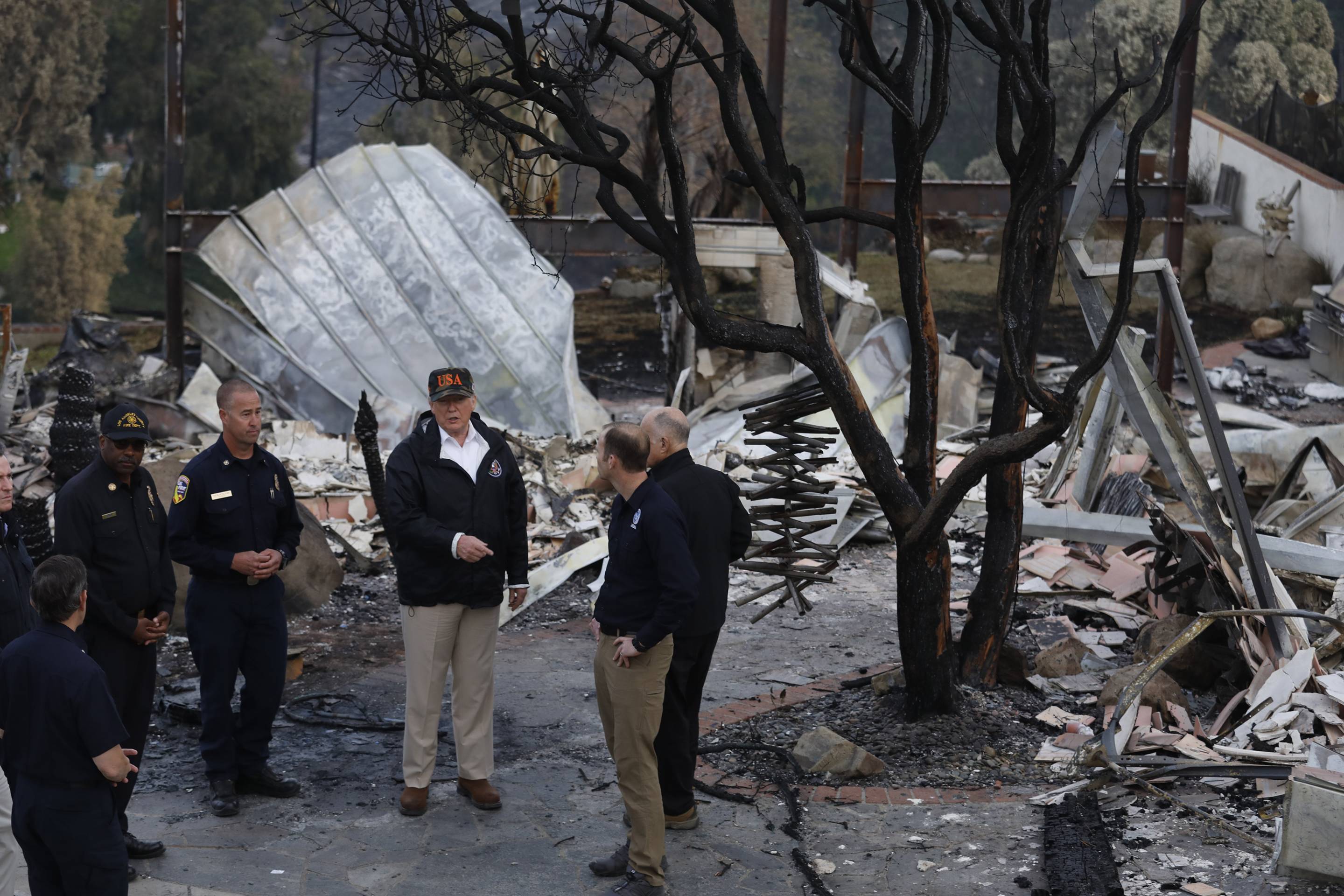 Trump Visits California Wildfires