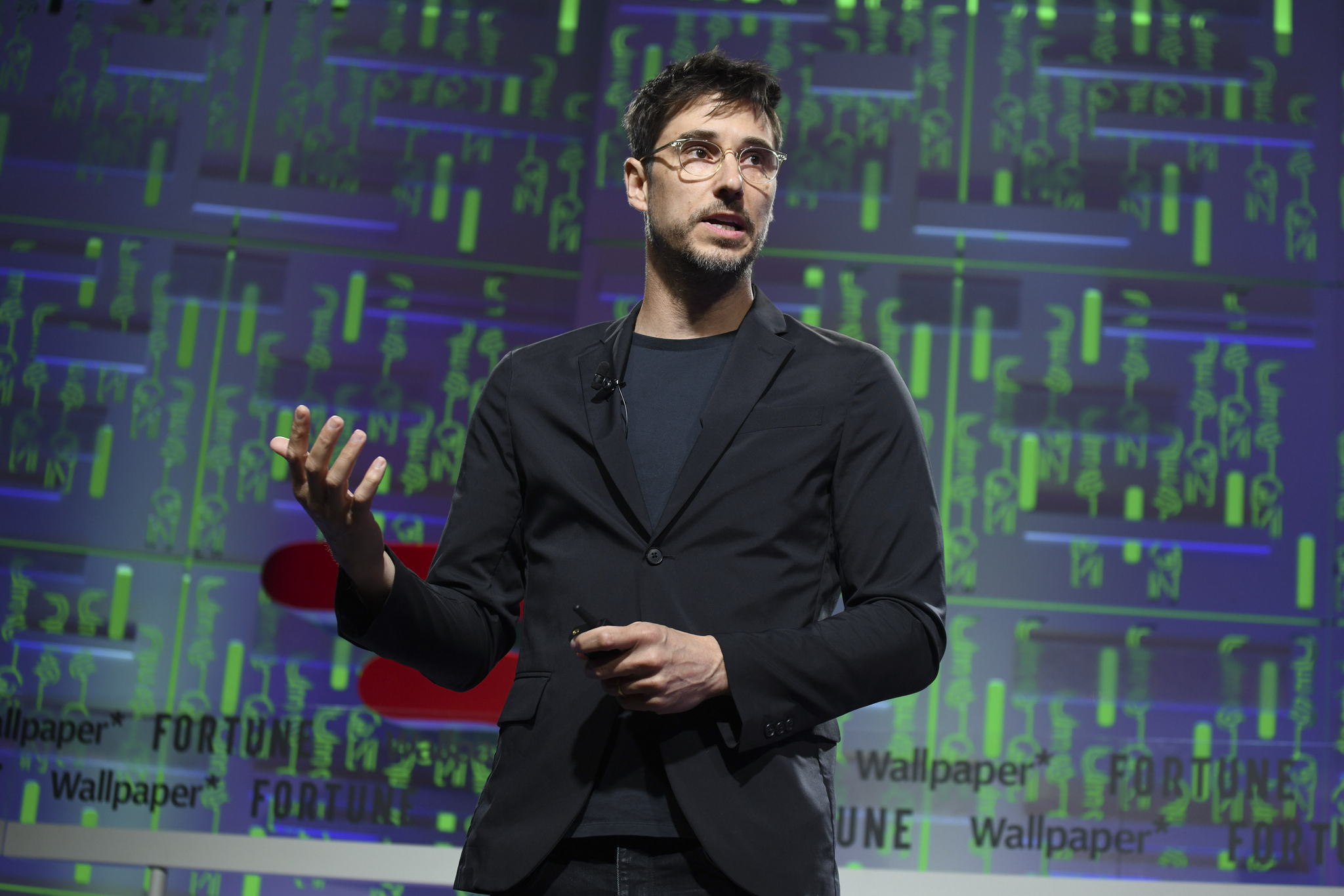 Todd Bracher, founder and creative director of Todd Bracher Studio, speaking at the 2019 Fortune Brainstorm Design conference in Singapore.