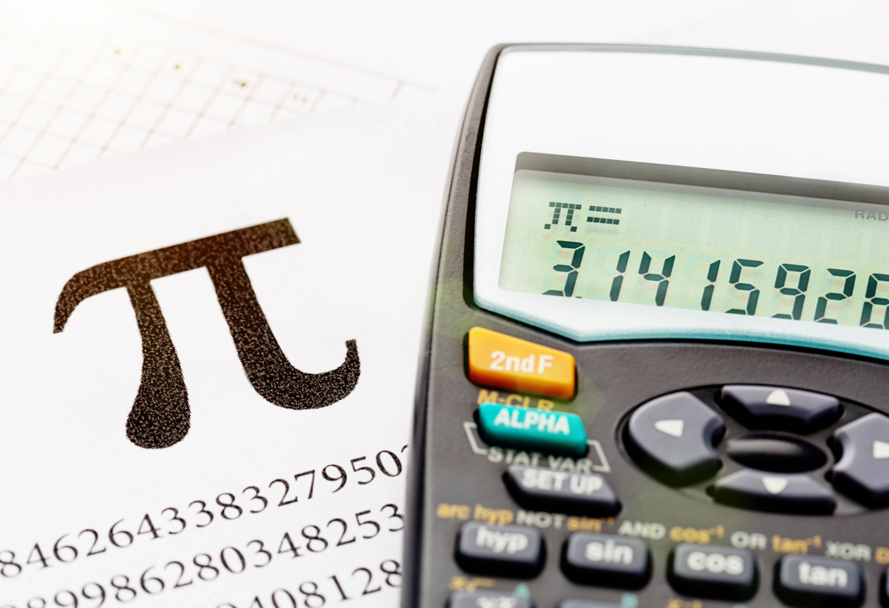 Calculating the infinite number represented by the symbol Pi