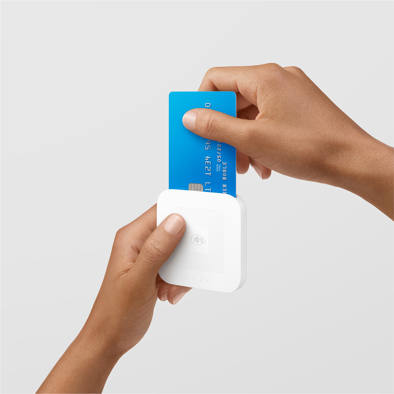 A Square contactless chip reader