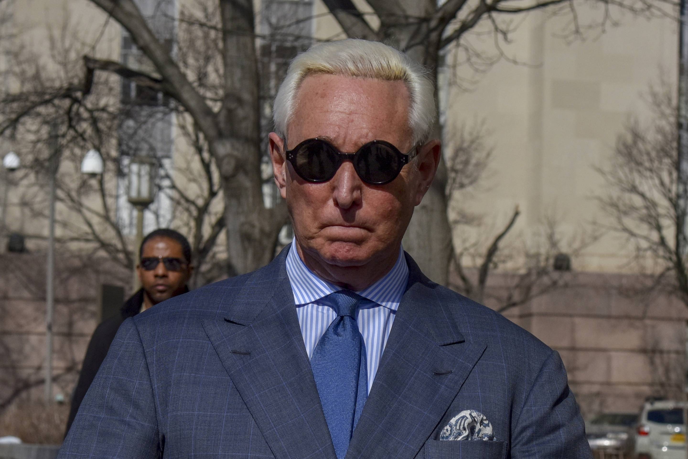 Former Trump Adviser Roger Stone Makes an Appearance for Posting Picture of Judge on Instagram