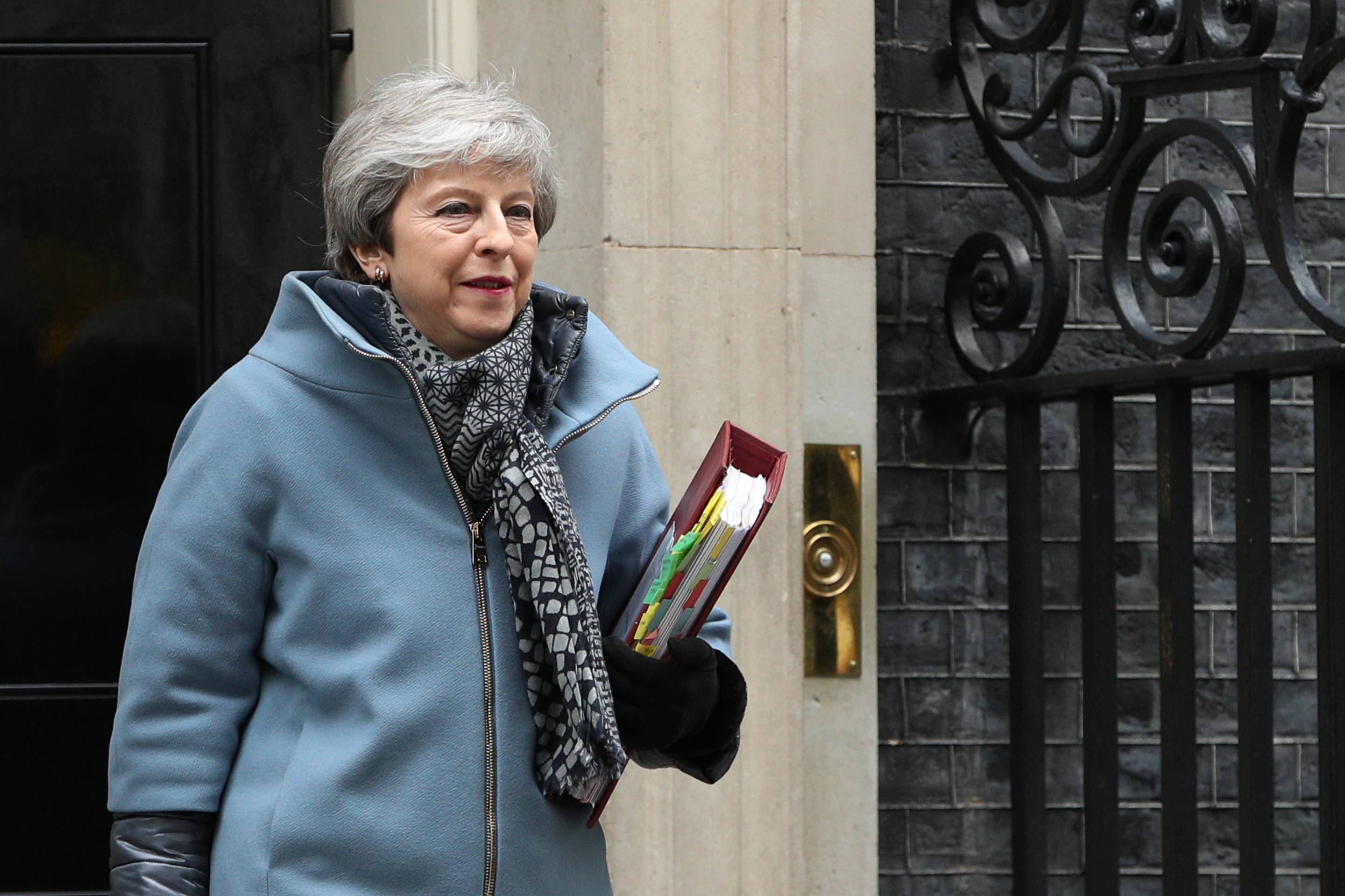 Theresa May Leaves For PMQs Amid Calls For Her Resignation