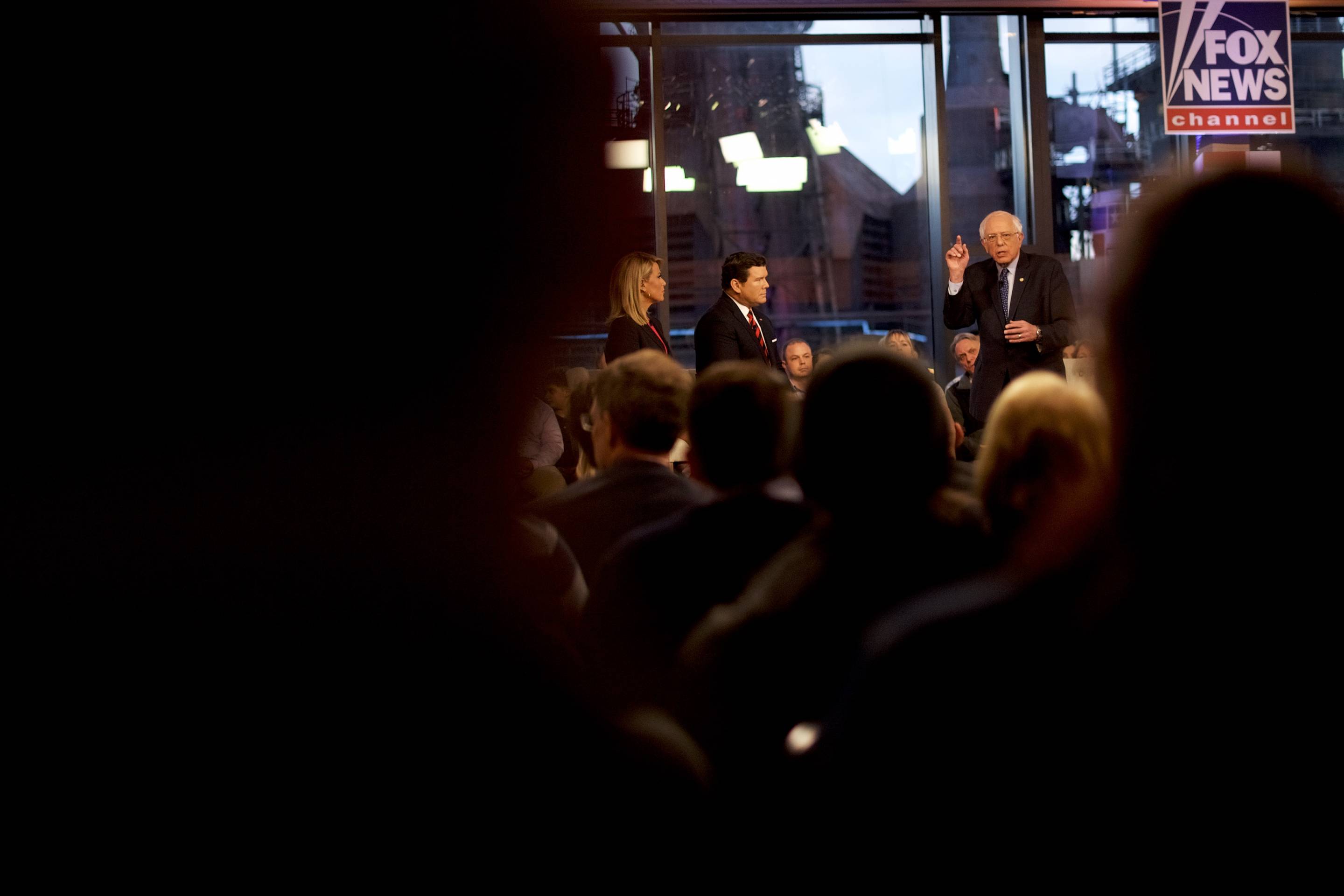 Sen. Bernie Sanders Participates In A Fox News Town Hall In Pennsylvania