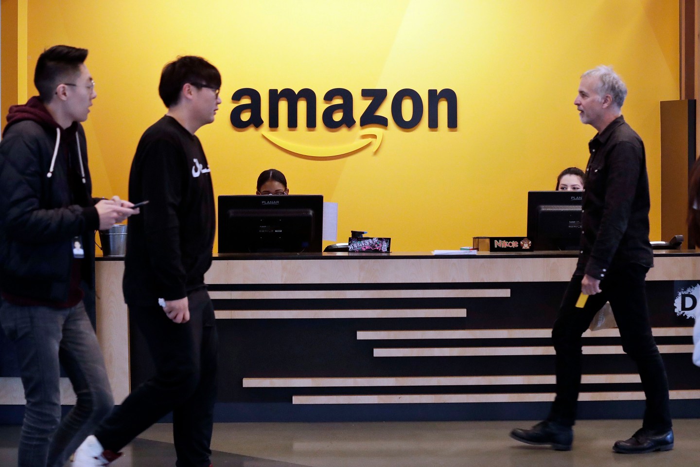 Amazon HQ, Seattle, USA - 13 Nov 2018