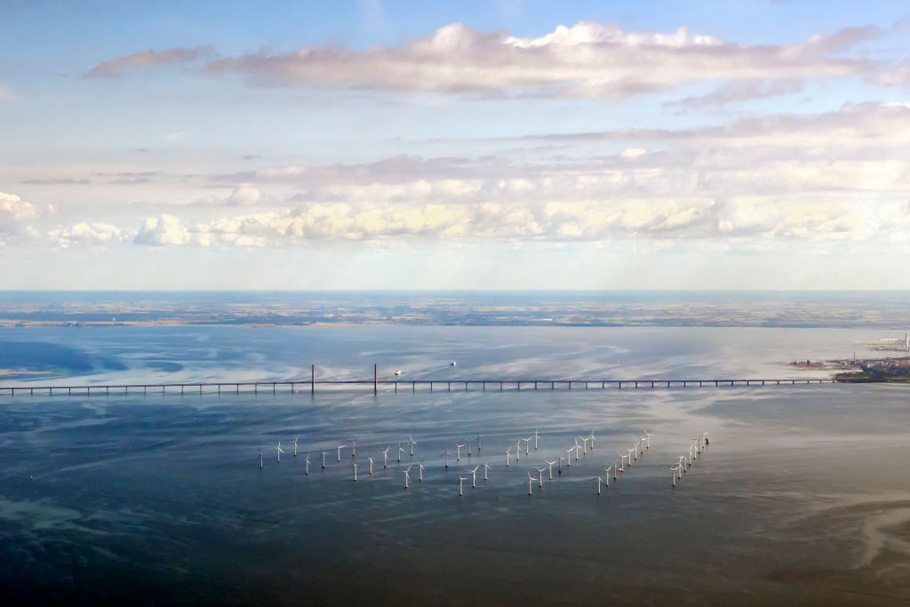 The Wind Farm near The Øresund Bridge