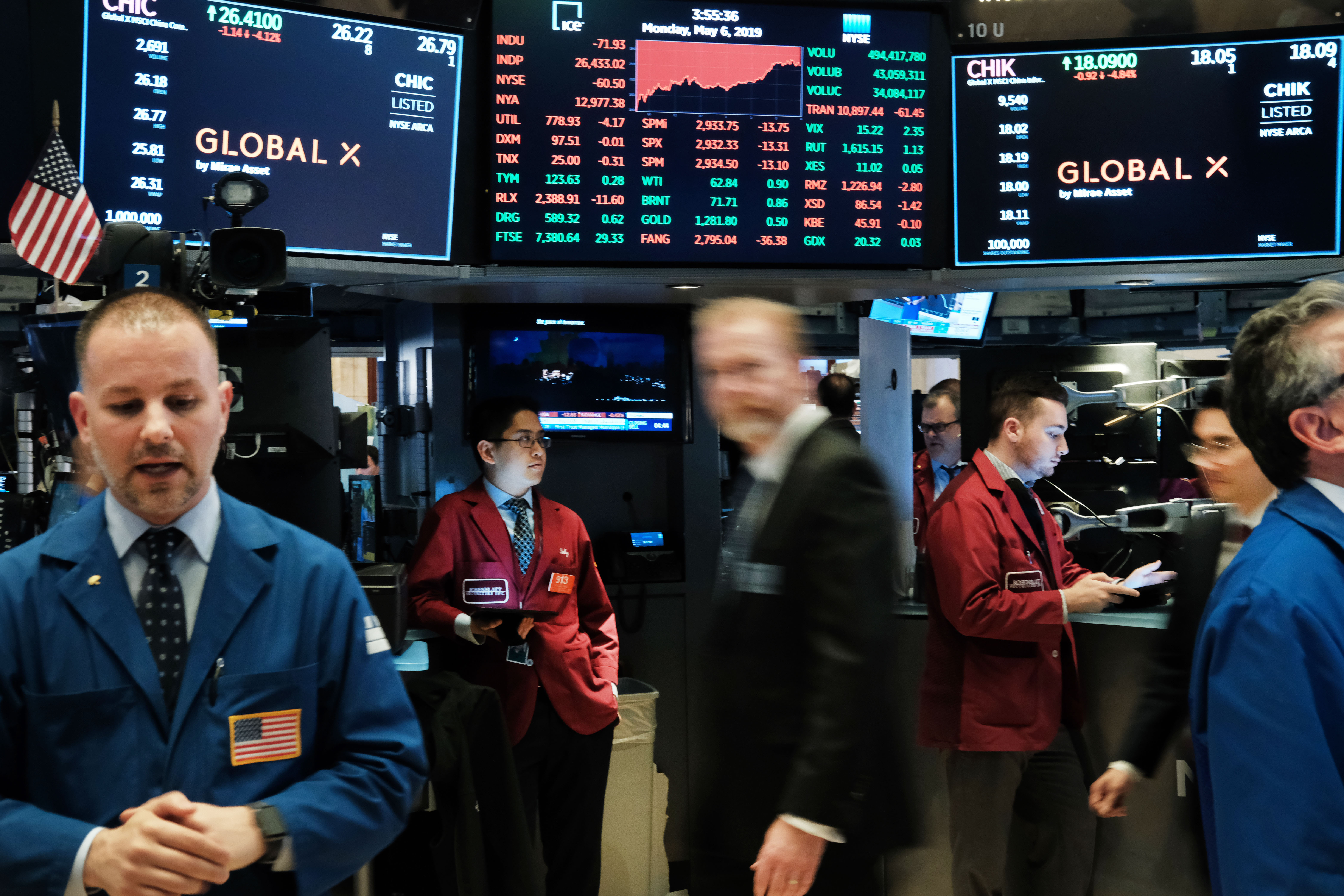NYSE Floor Red