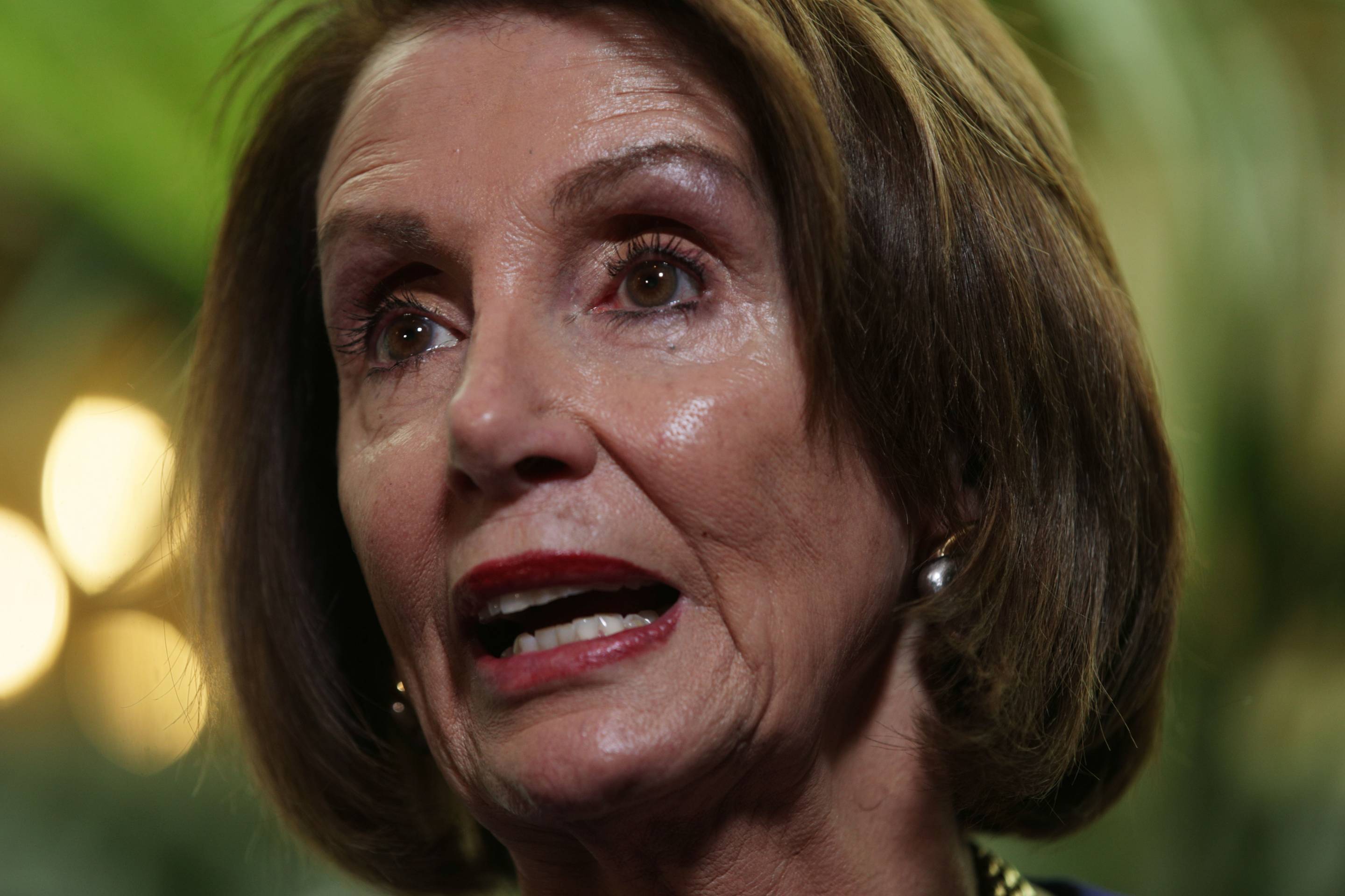 House Speaker Nancy Pelosi Meets With House Democrats Over Growing Calls For Impeachment