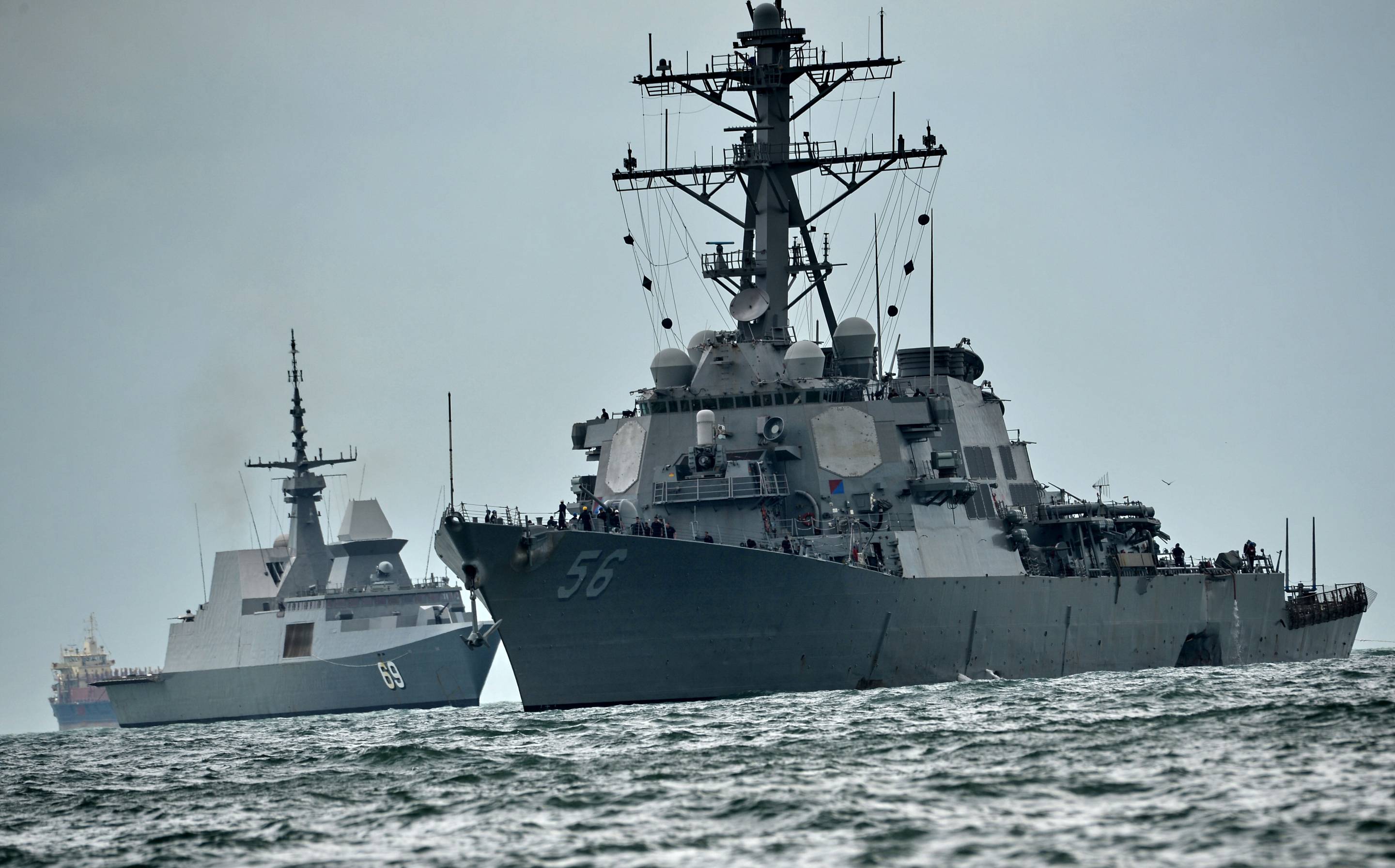 TOPSHOT-SINGAPORE-US-NAVY