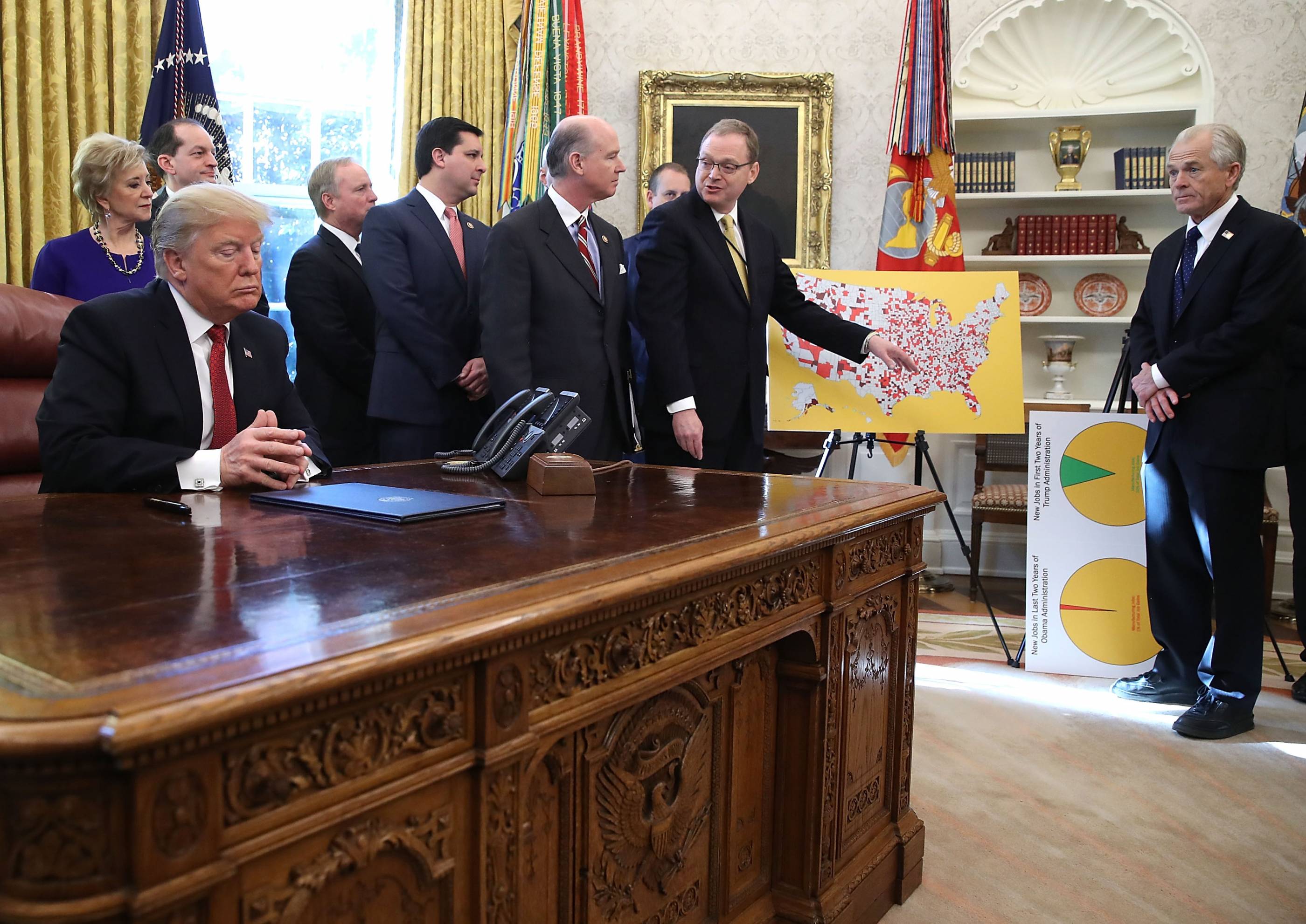 President Trump Meets With American Manufacturers And Signs An Executive Order