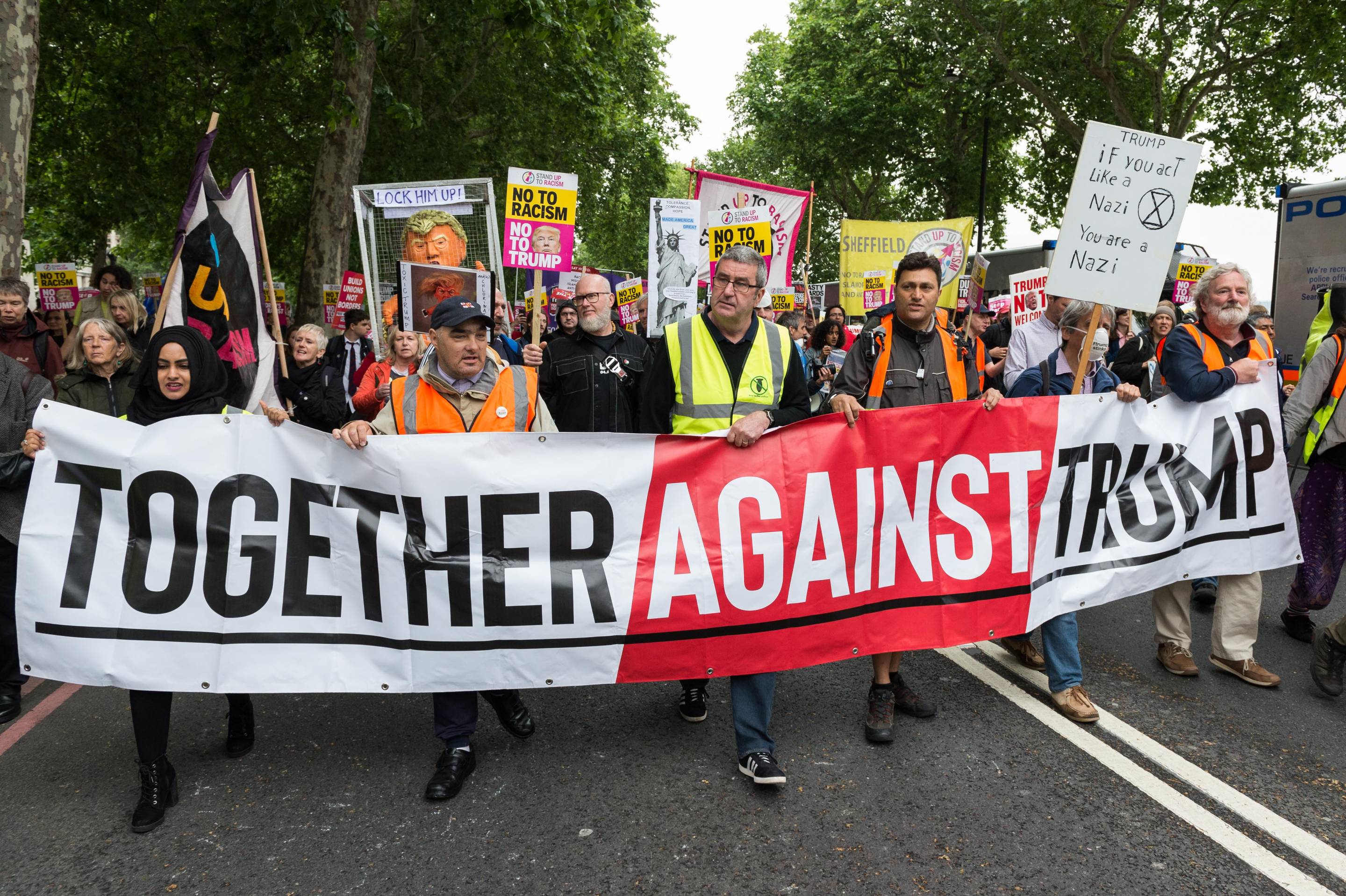 Protest Against Donald Trump's State Visit in London