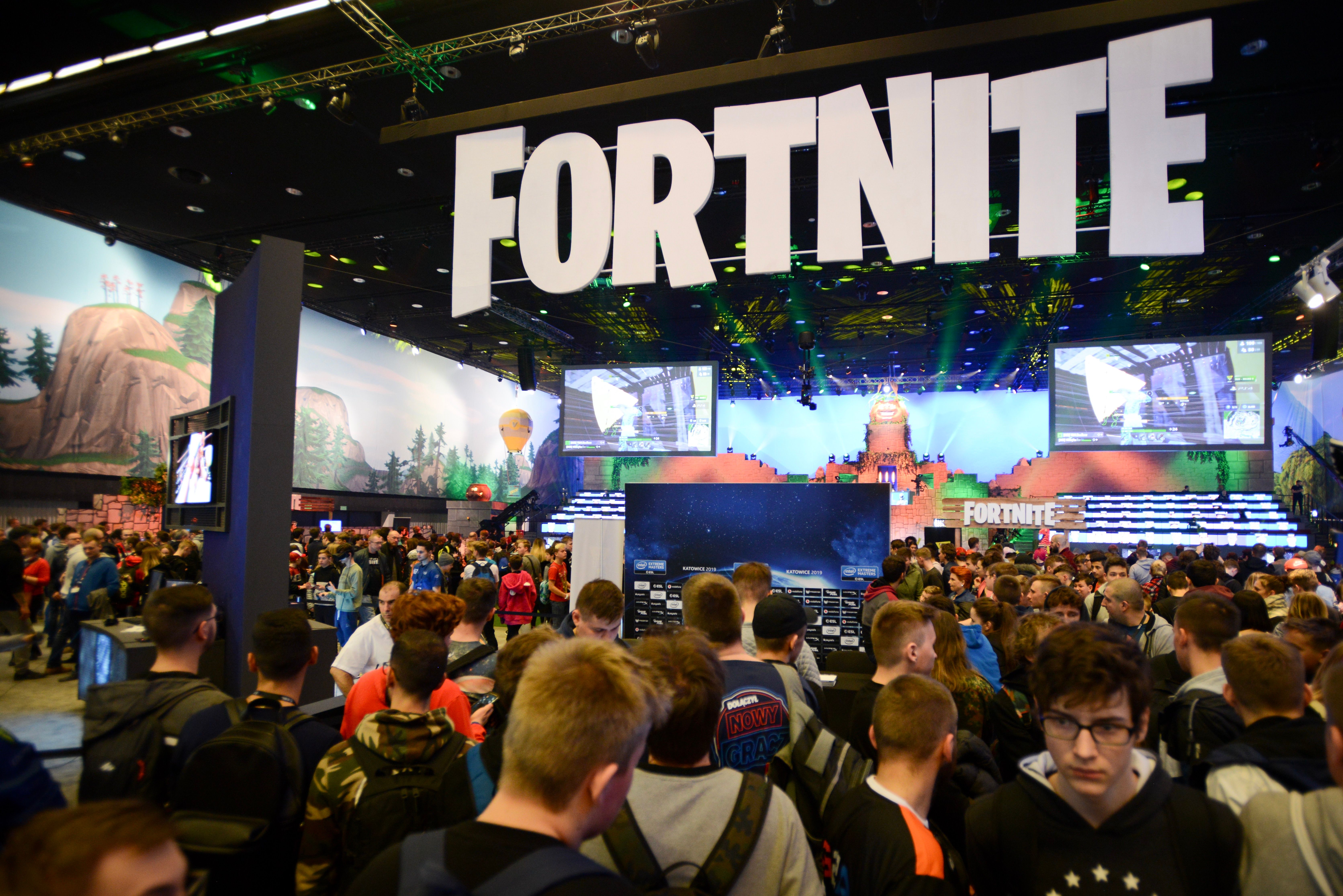 Online game "Fortnite" enthusiasts attend the ESL Katowice Royale Featuring Fortnite Tournament
