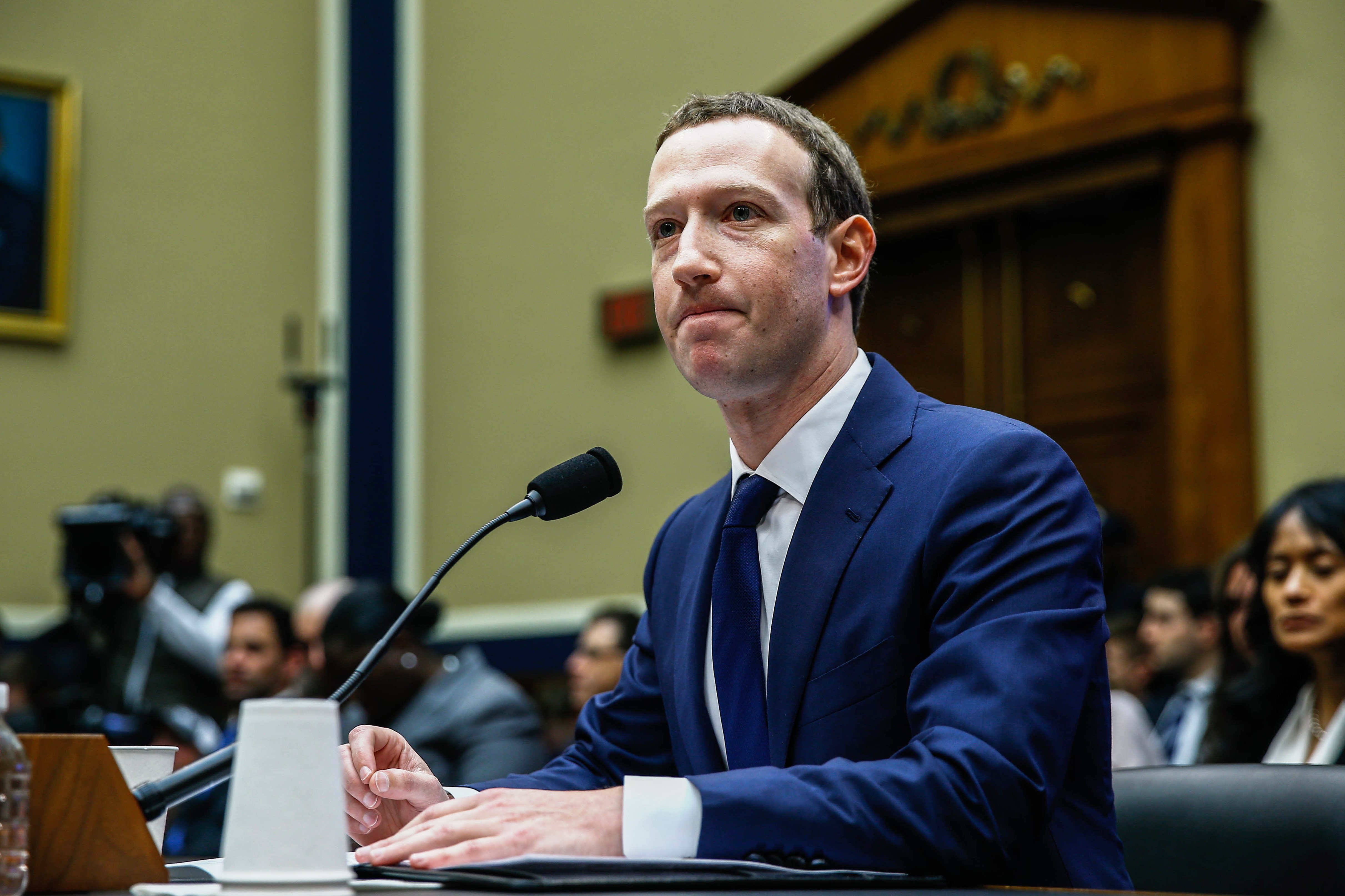 Zuckerberg testifying house of representatives
