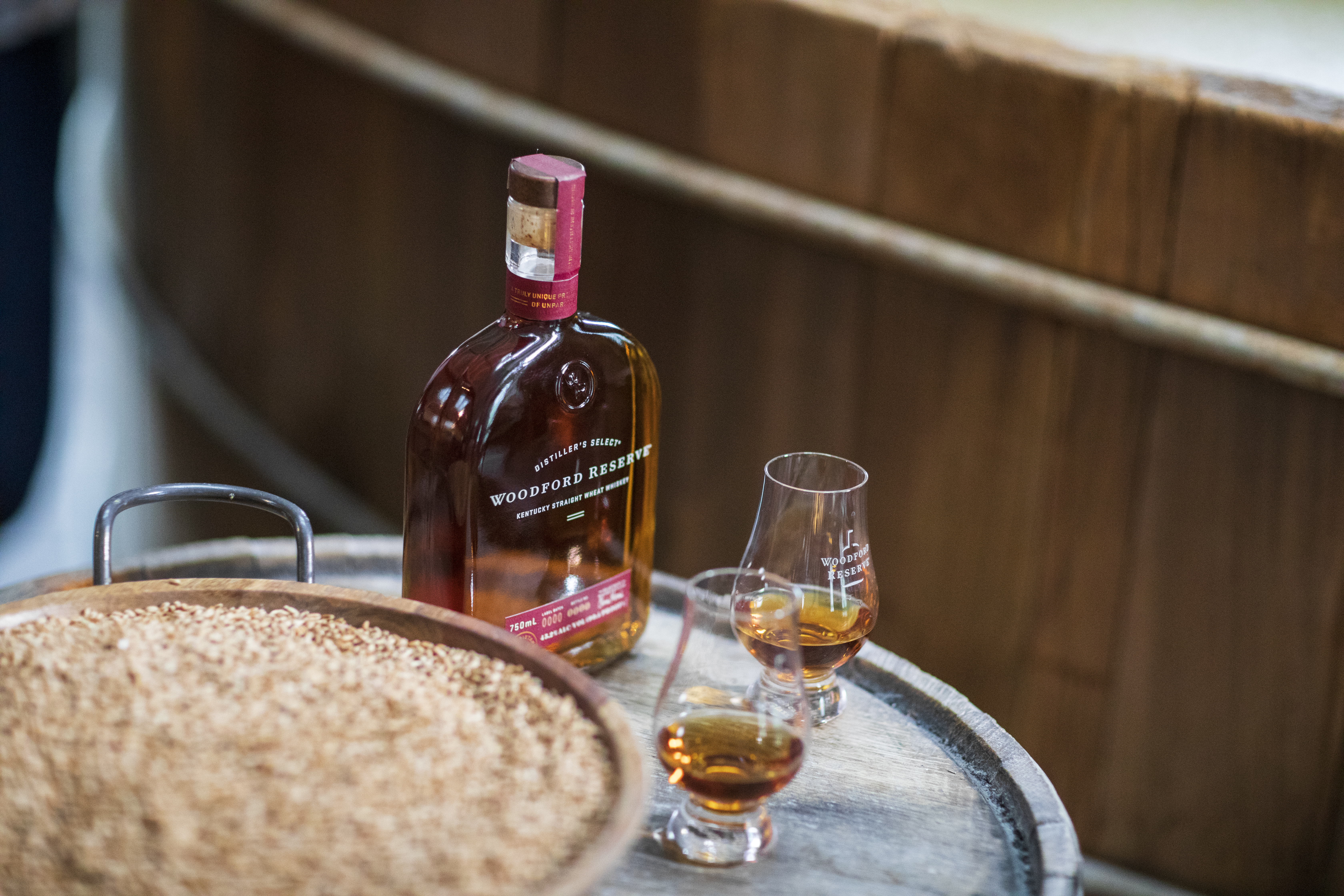 Woodford Reserve Wheat is a tribute to the U.S. federal standards that designated four specific grain recipes and whiskey styles nationwide: bourbon, malt, wheat, and rye.
