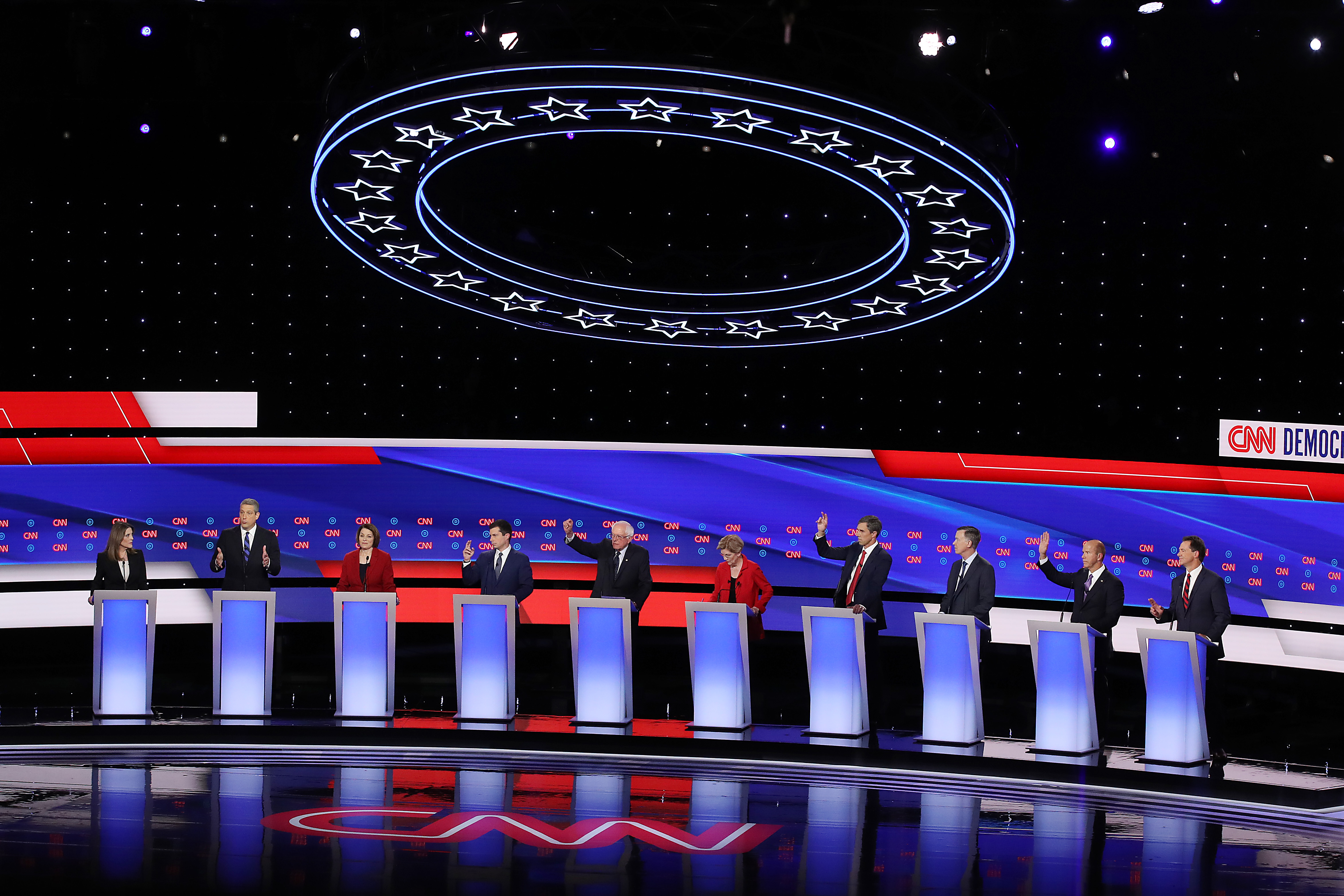 Democratic Presidential Candidates Debate In Detroit Over Two Nights