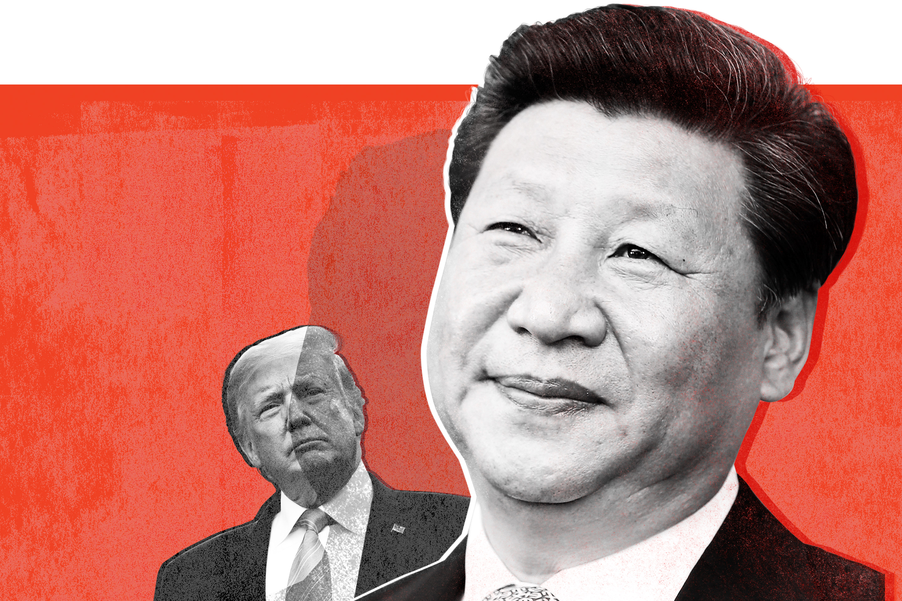  Trump: Andrew Harrer—Bloomberg via Getty Images; Xi: Lintao Zhang—Getty Images for IAAF