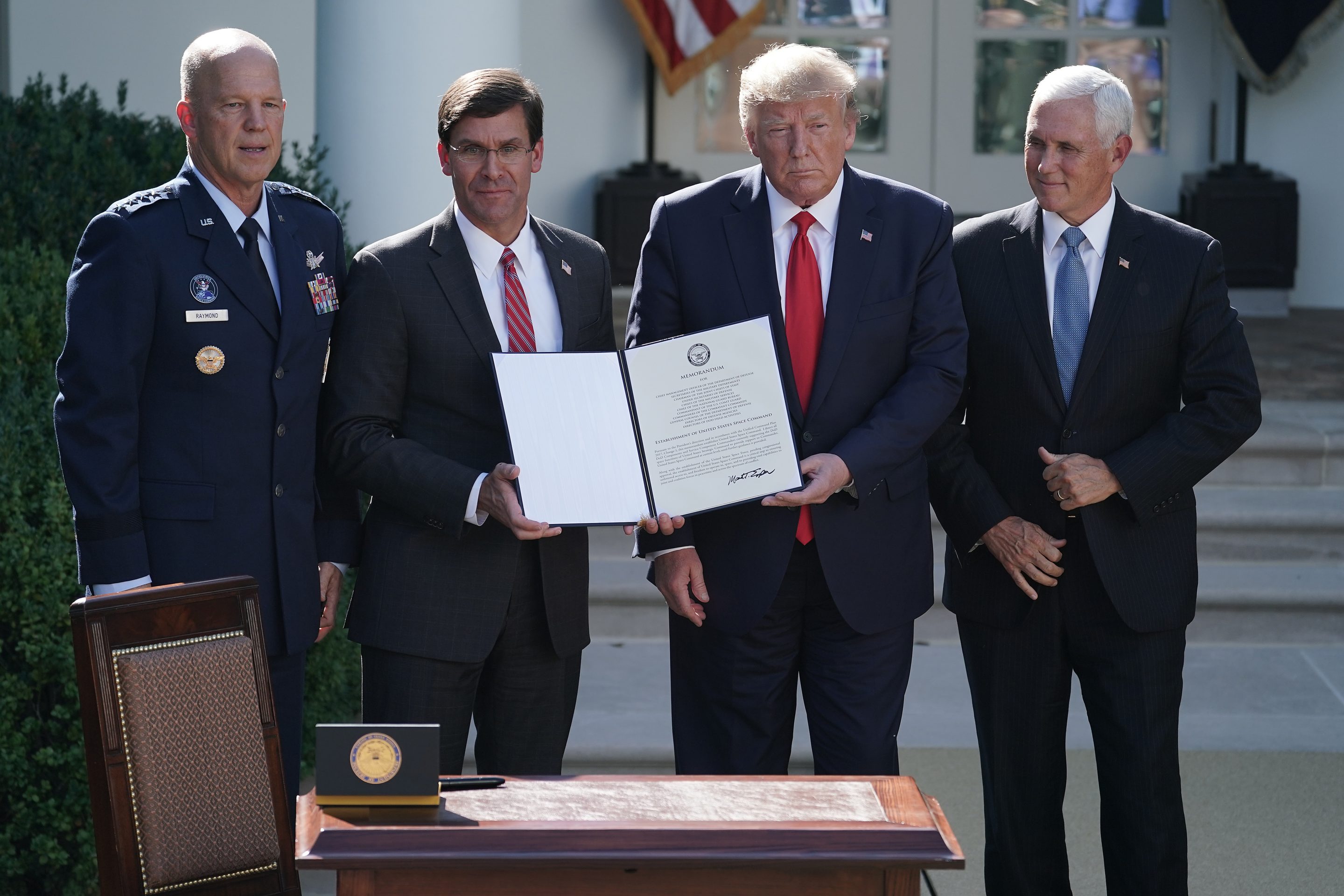 President Donald Trump Announces Establishment Of The U.S. Space Command