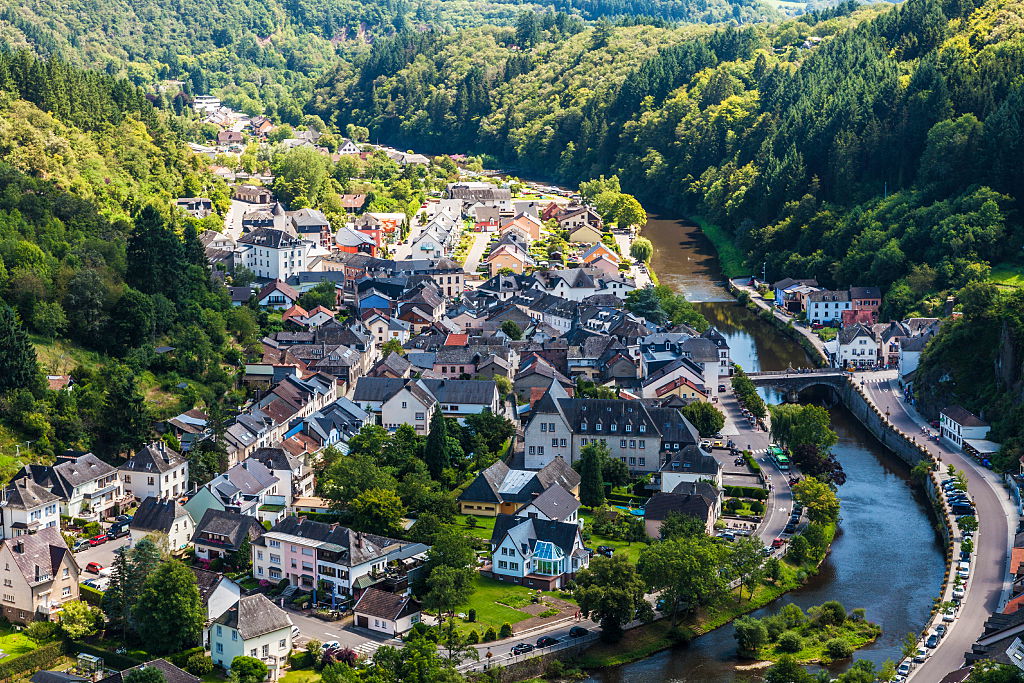 Luxembourg shot from above