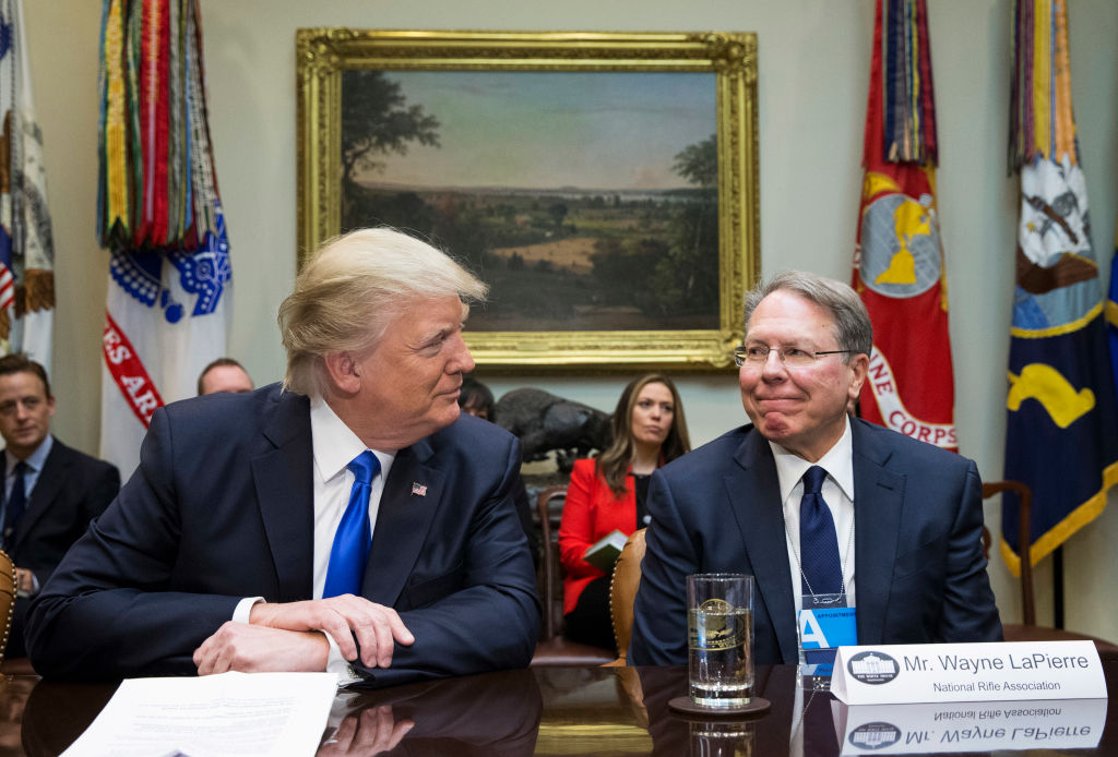 Trump and Wayne LaPierre at the White House