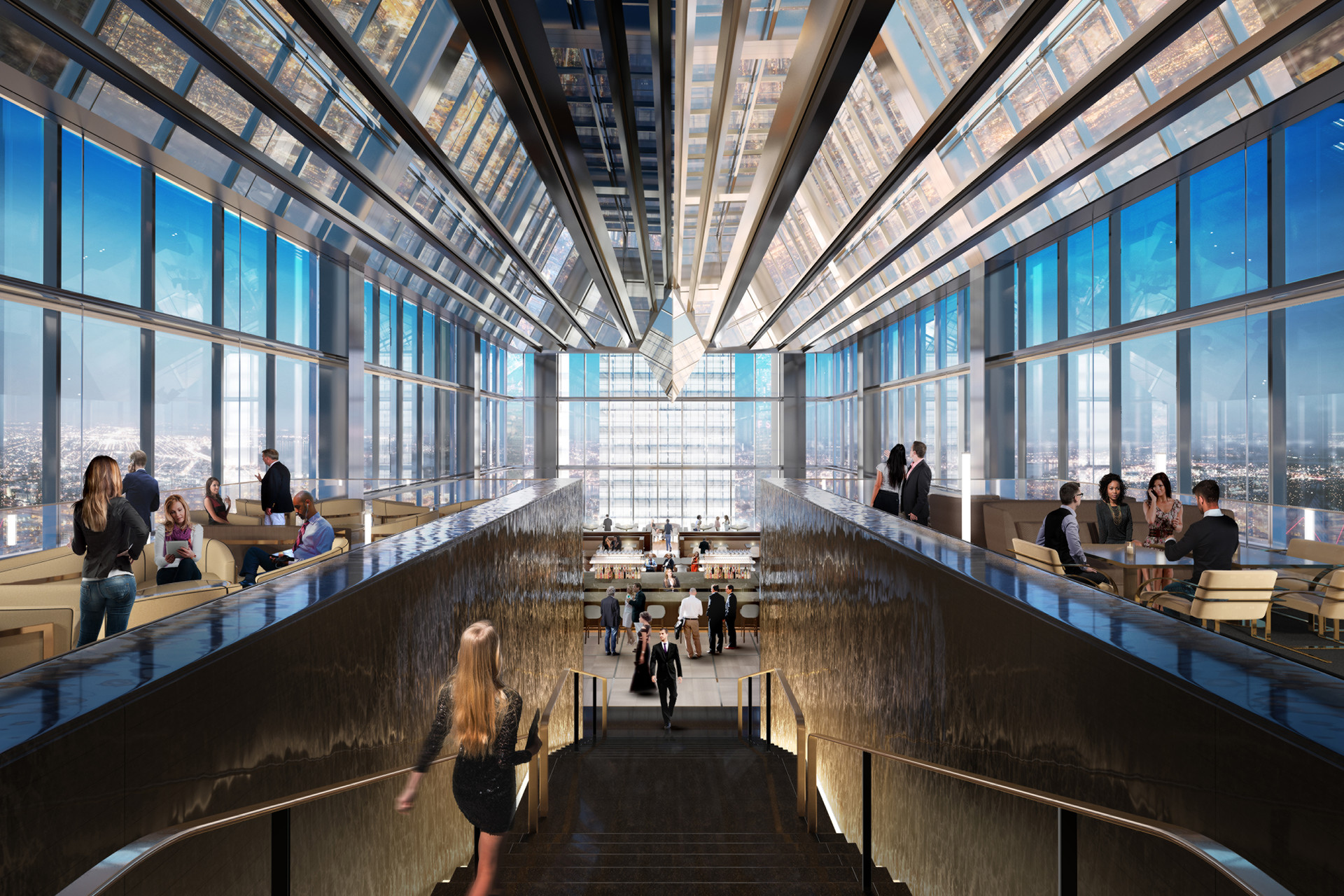 The Jean-Georges Restaurant and Lounge on the top floor of the new Four Seasons Philadelphia, opening in August.