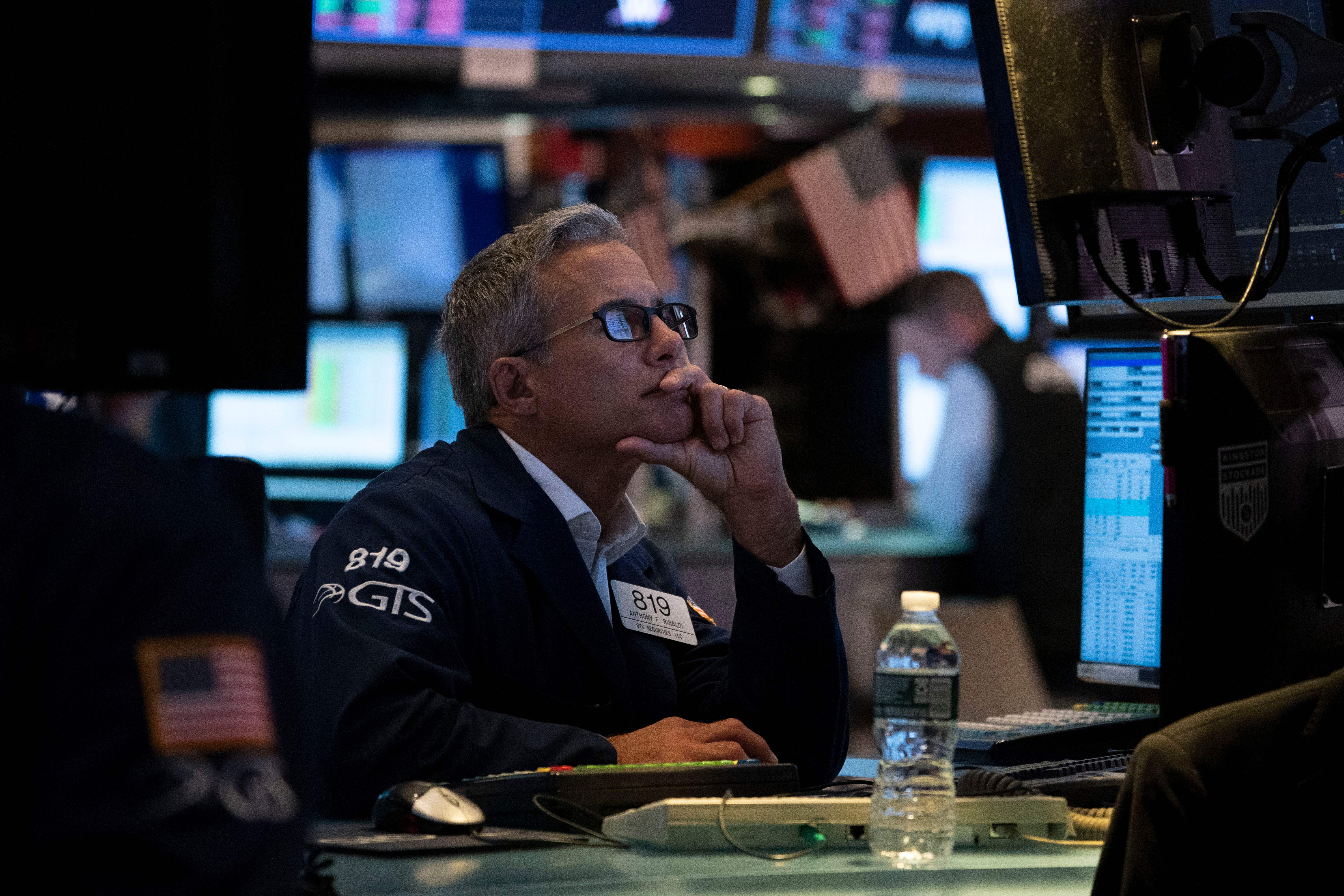 Traders work the floor of the New York Stock Exchange on August 23, 2019 in New York. (Photo by Don Emmert / AFP) (Photo credit should read DON EMMERT/AFP/Getty Images)