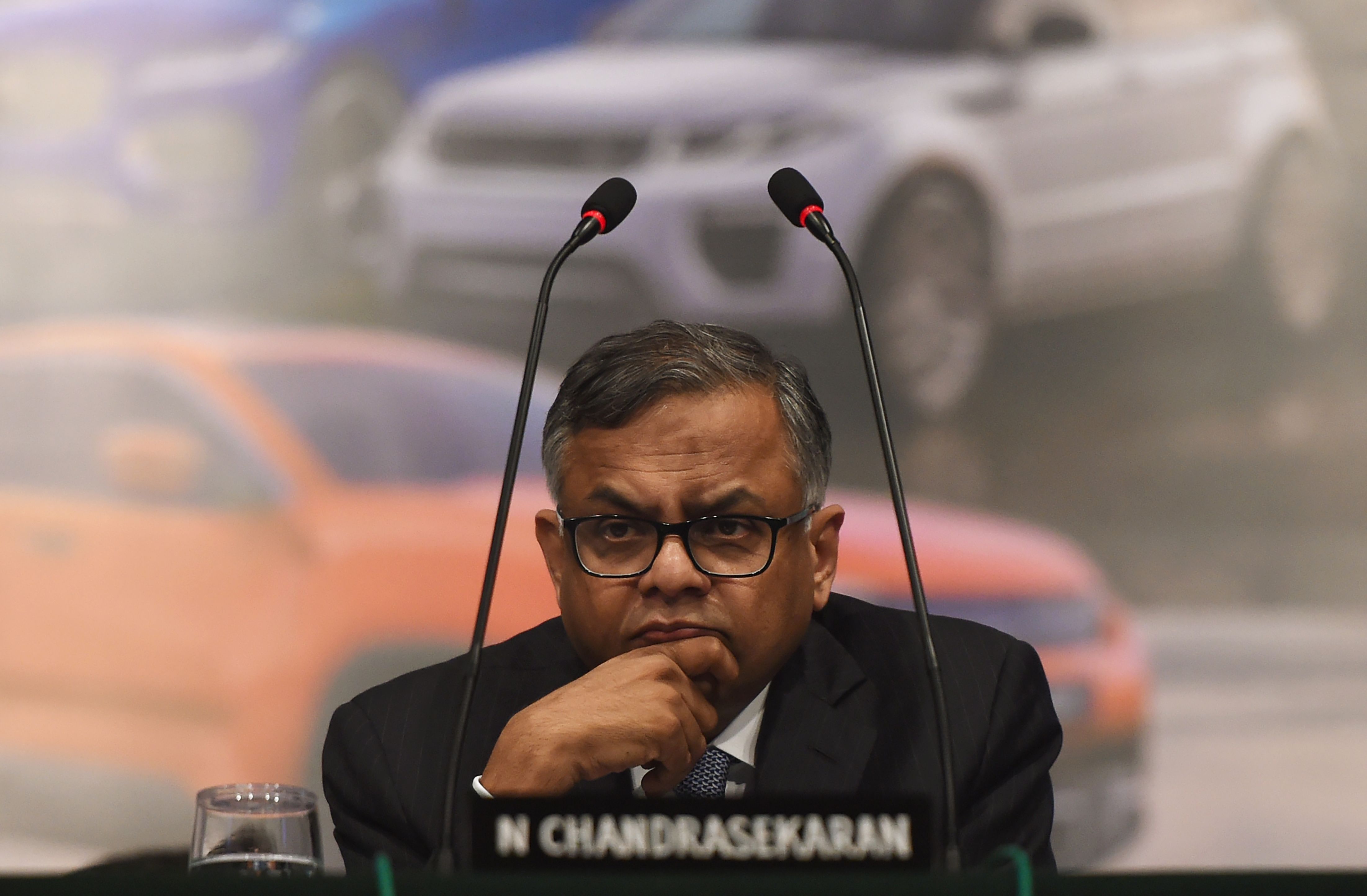 India's Tata Group Chairman Natarajan Chandrasekaran attends the Tata Motor company's 73rd Annual General Meeting (AGM) in Mumbai on August 3, 2018.