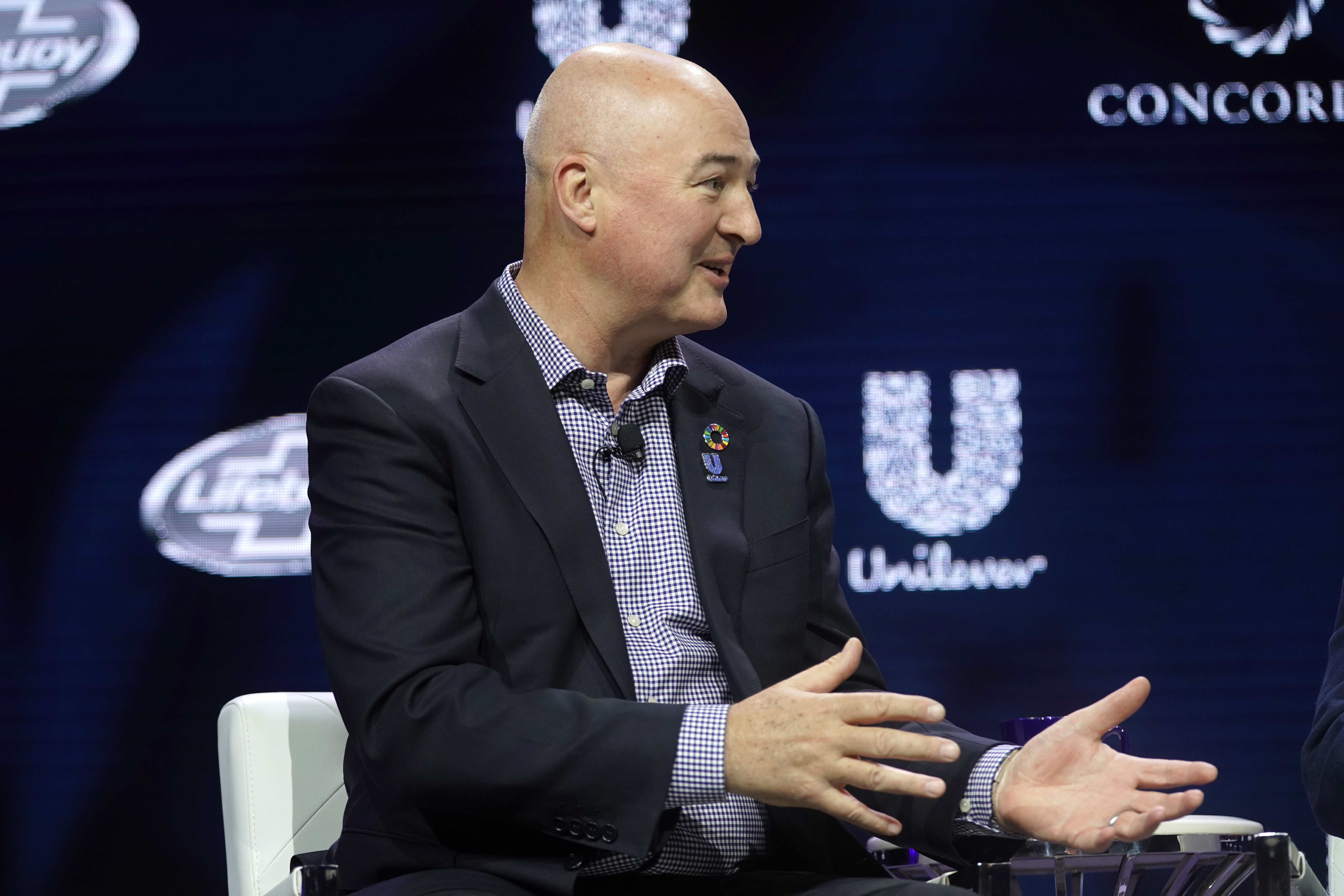 Alan Jope, CEO, Unilever, speaks onstage during the 2019 Concordia Annual Summit - Day 2 at Grand Hyatt New York on September 24, 2019 in New York City.