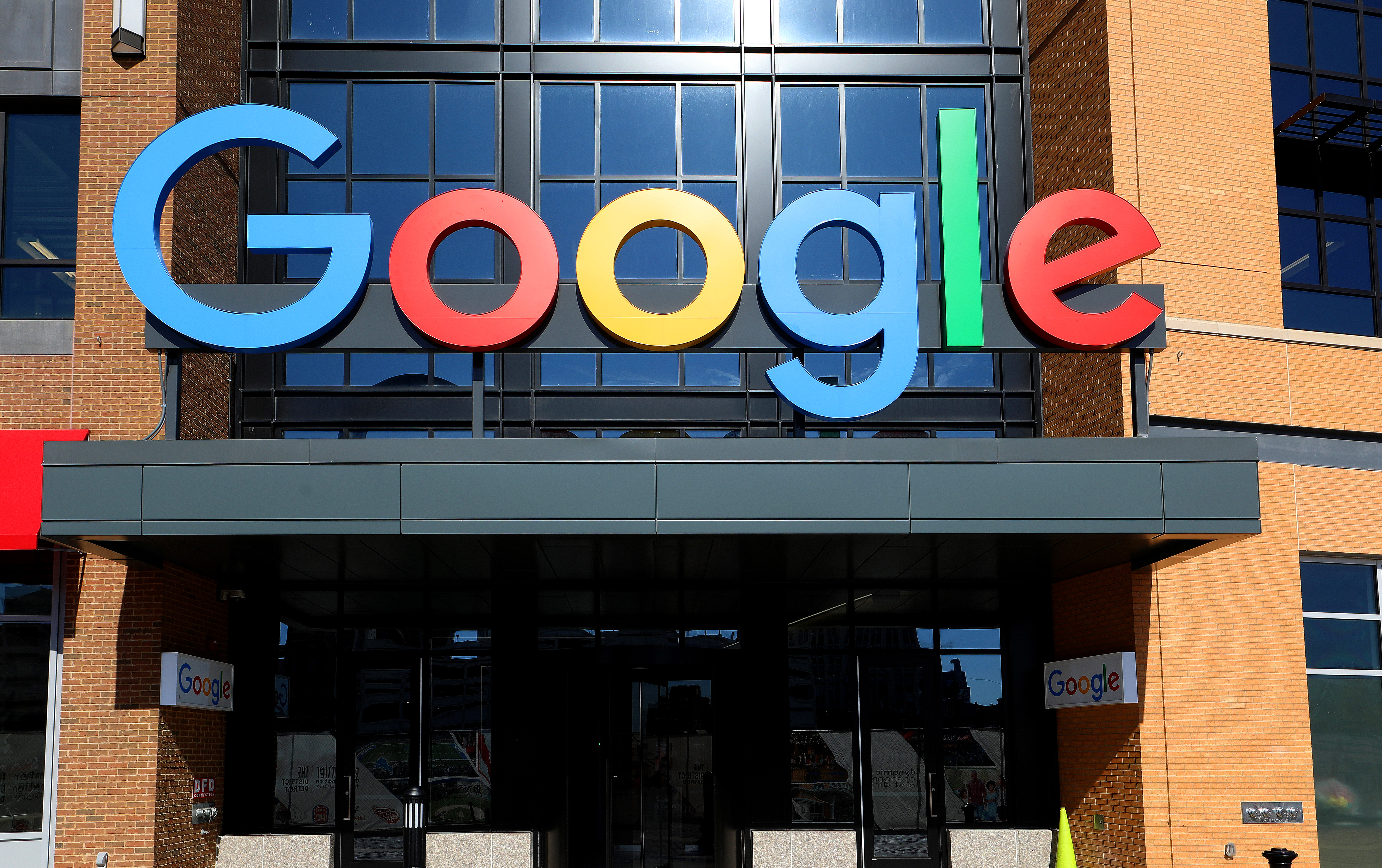 Google office building in Detroit, Michigan on September 27, 2019.