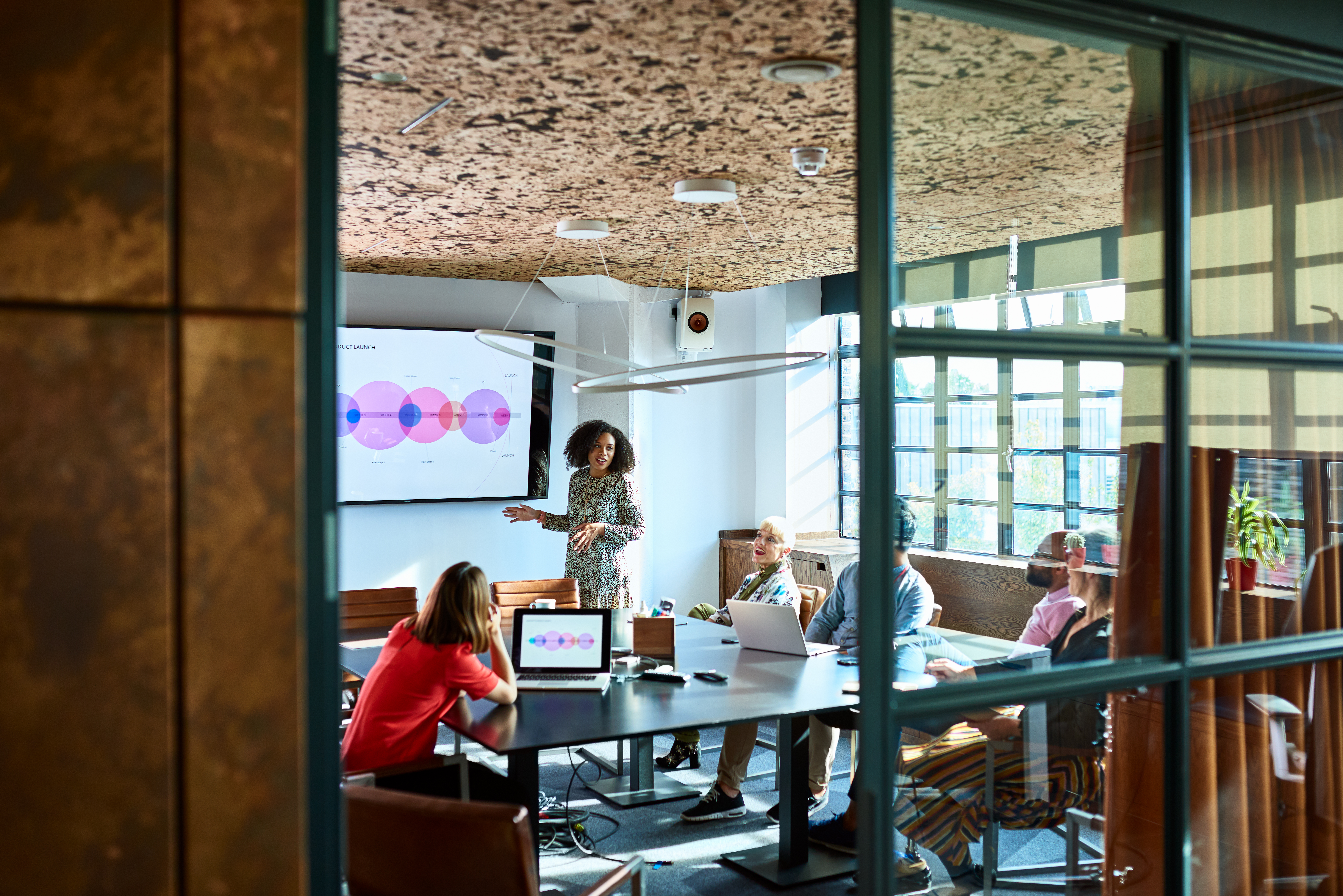Woman at startup