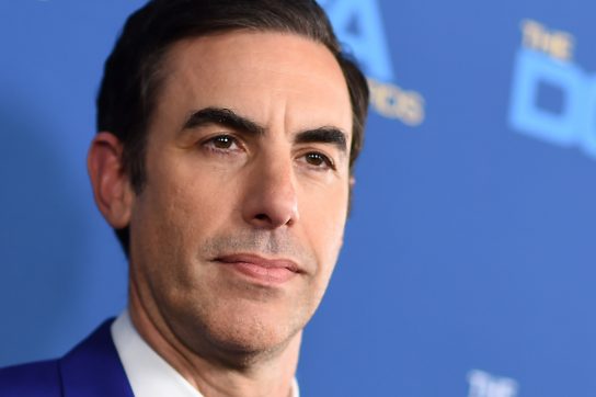 Director and actor Sacha Baron Cohen arrives for the 71st Annual Directors Guild Of America (DGA) Awards at the Ray Dolby Ballroom in Hollywood on February 2, 2019. (Photo by Valerie MACON / AFP)        (Photo credit should read VALERIE MACON/AFP via Getty Images)