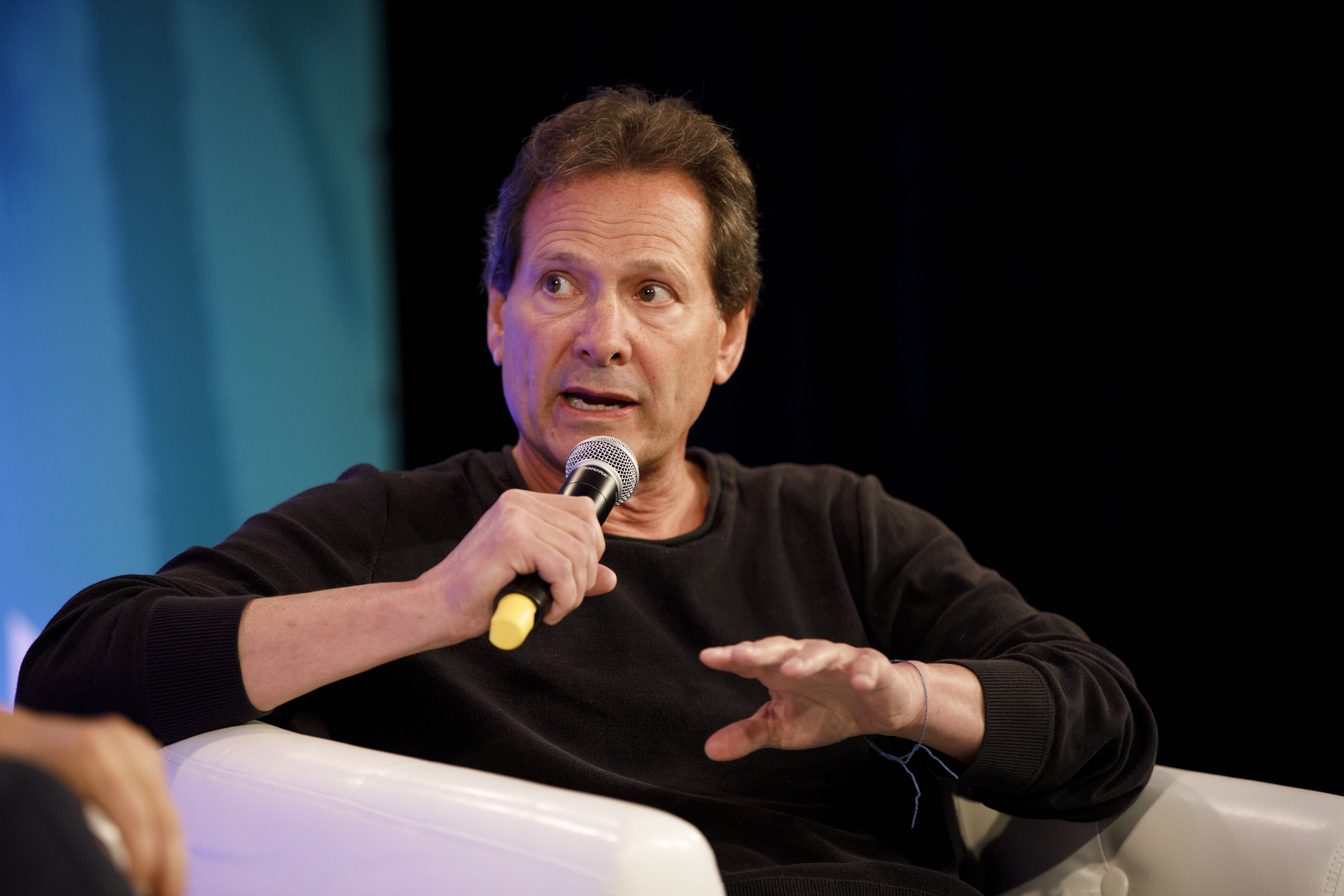 Dan Schulman, president and chief executive officer of PayPal Holdings Inc., speaks during the Montgomery Summit in Santa Monica.Photographer: Patrick T. Fallon/Bloomberg via Getty Images