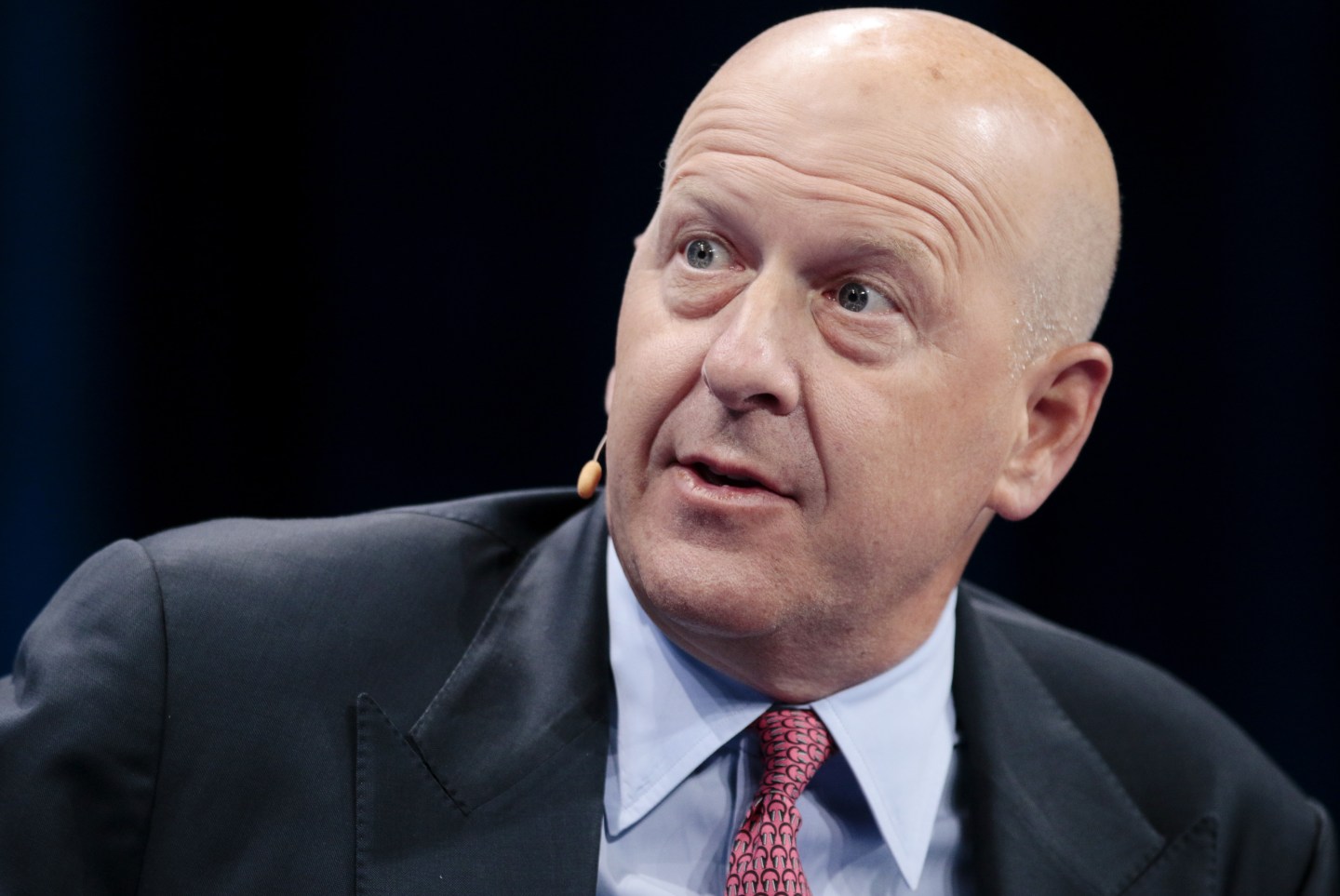 David Solomon, chief executive officer of Goldman Sachs &amp; Co., speaks during the Milken Institute Global Conference in Beverly Hills, California, U.S., on Monday, April 29, 2019. The conference brings together leaders in business, government, technology, philanthropy, academia, and the media to discuss actionable and collaborative solutions to some of the most important questions of our time. Photographer: Kyle Grillot/Bloomberg via Getty Images