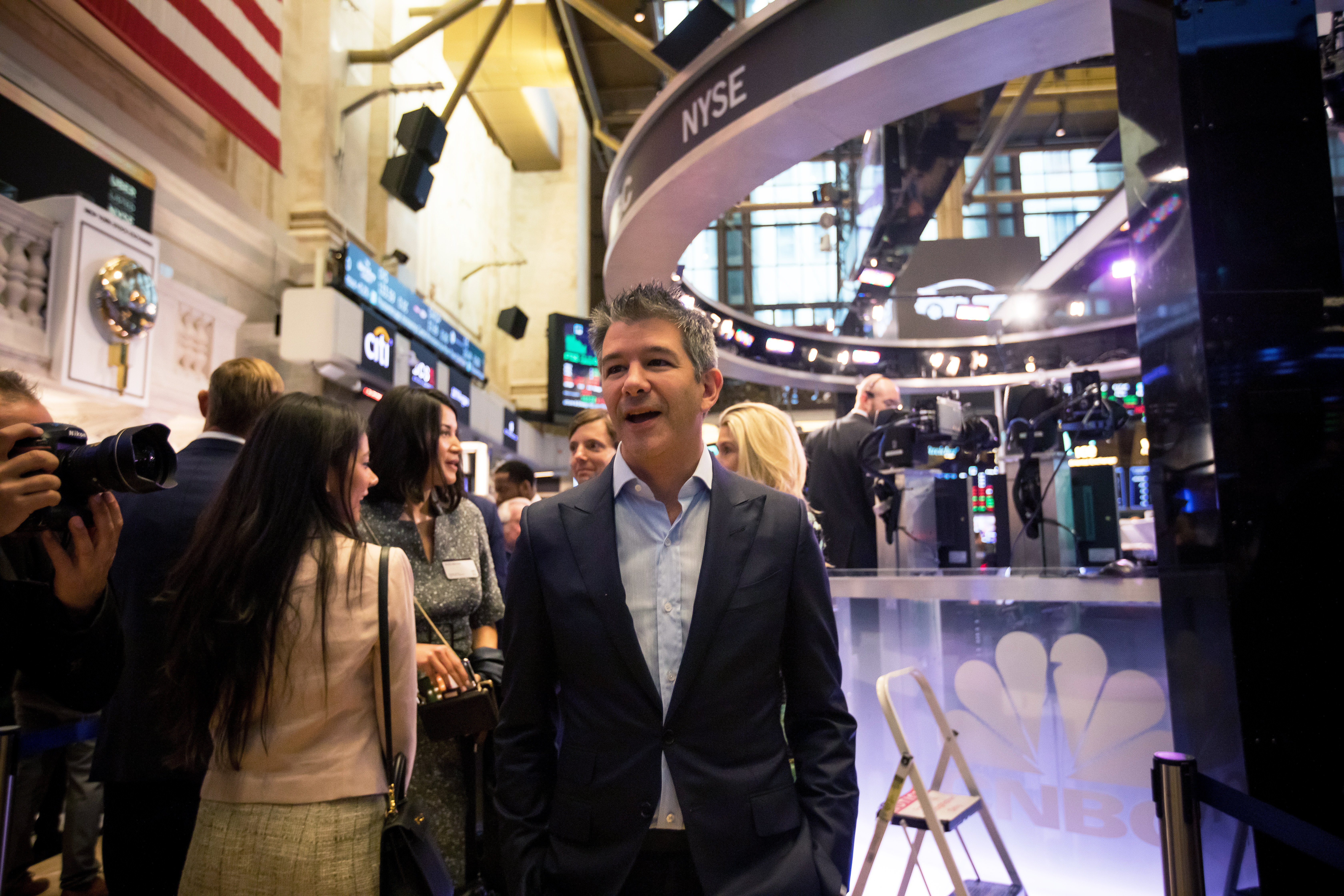 Travis Kalanick at the NYSE