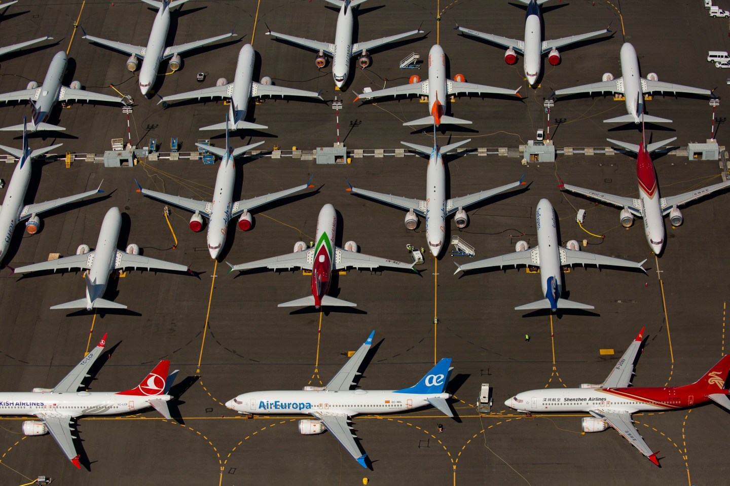 Boeing 737 Max Planes Sit Idle As Company Continues To Work On Software Glitch That Contributed To Two Fatal Jetliner Crashes
