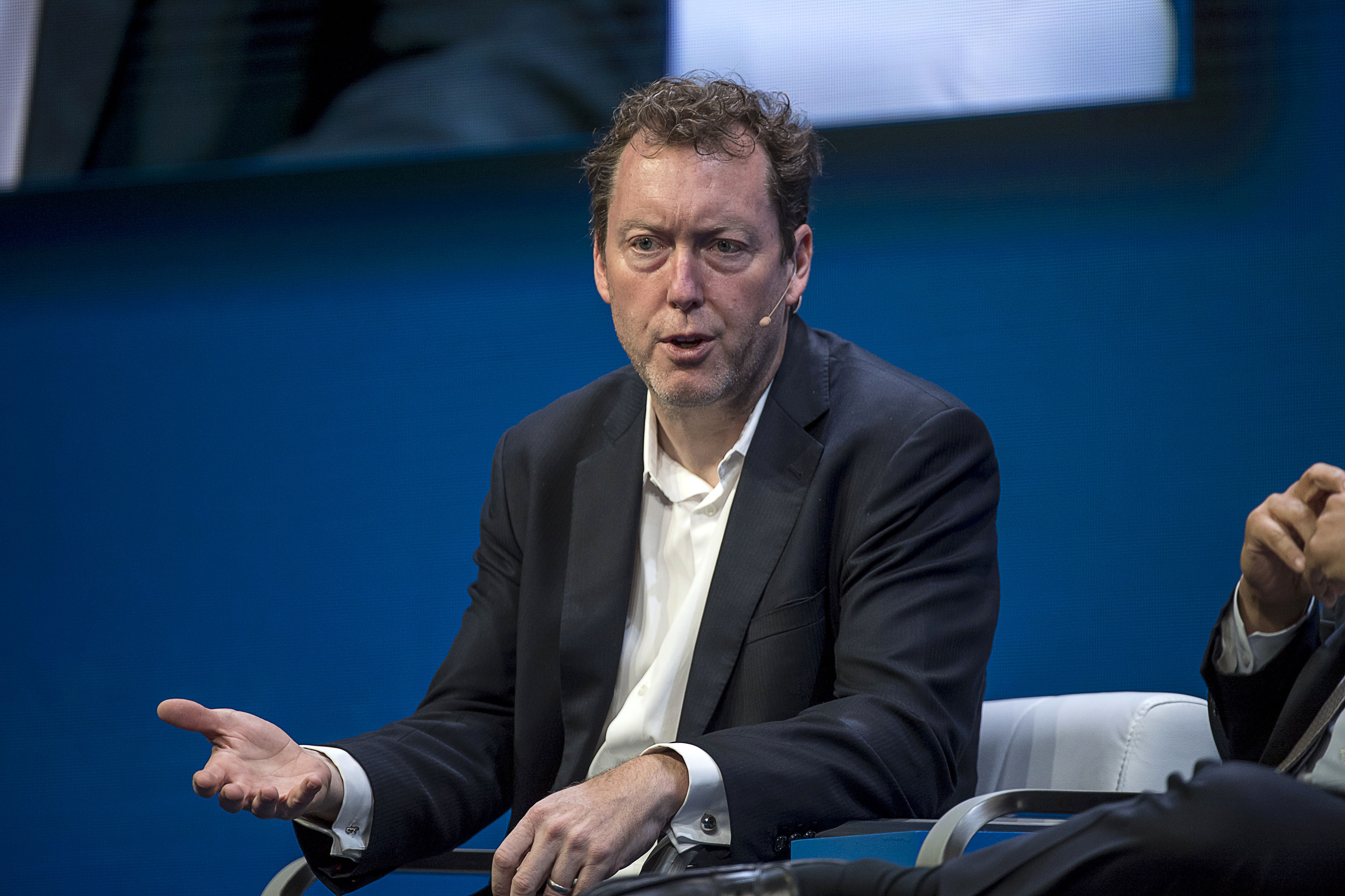 Mike Cagney, co-founder and former CEO of SoFi, speaks at the Milken Institute Global Conference in Beverly Hills, California, on Monday, May 1, 2017.