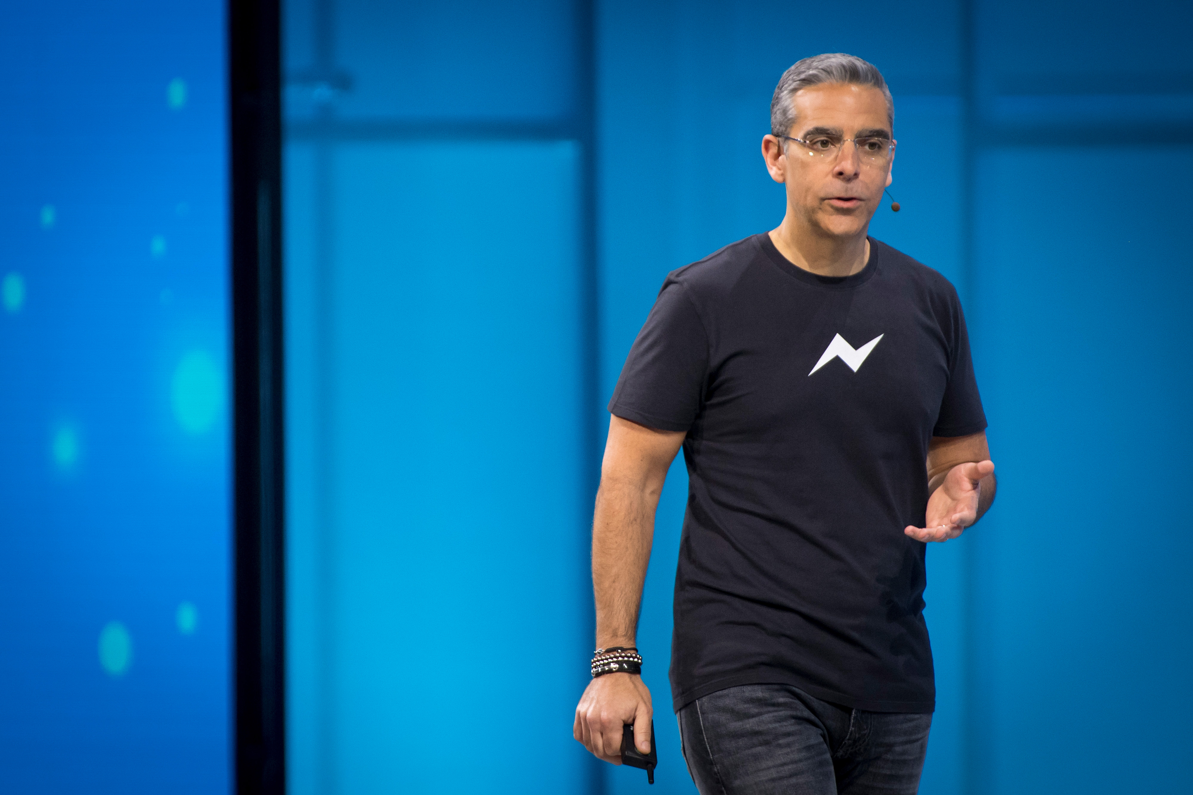 David Marcus, head of the Libra payments project for Facebook Inc., speaks during the F8 Developers Conference in San Jose, California, U.S., on Tuesday, May 1, 2018.