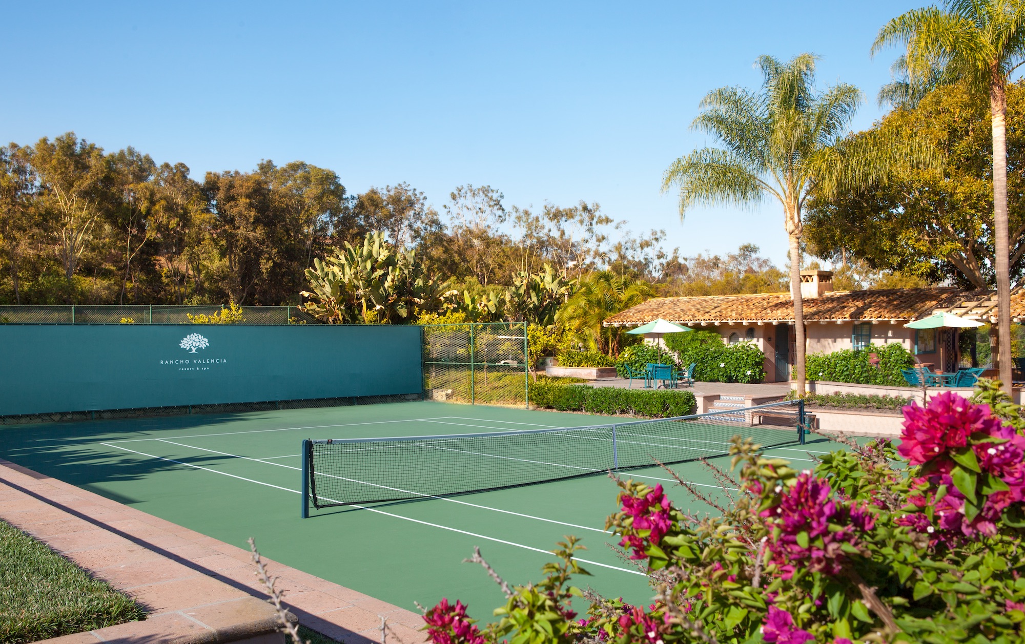 Rancho Valencia’s inventory of exclusive amenities includes a spectacular tennis program.